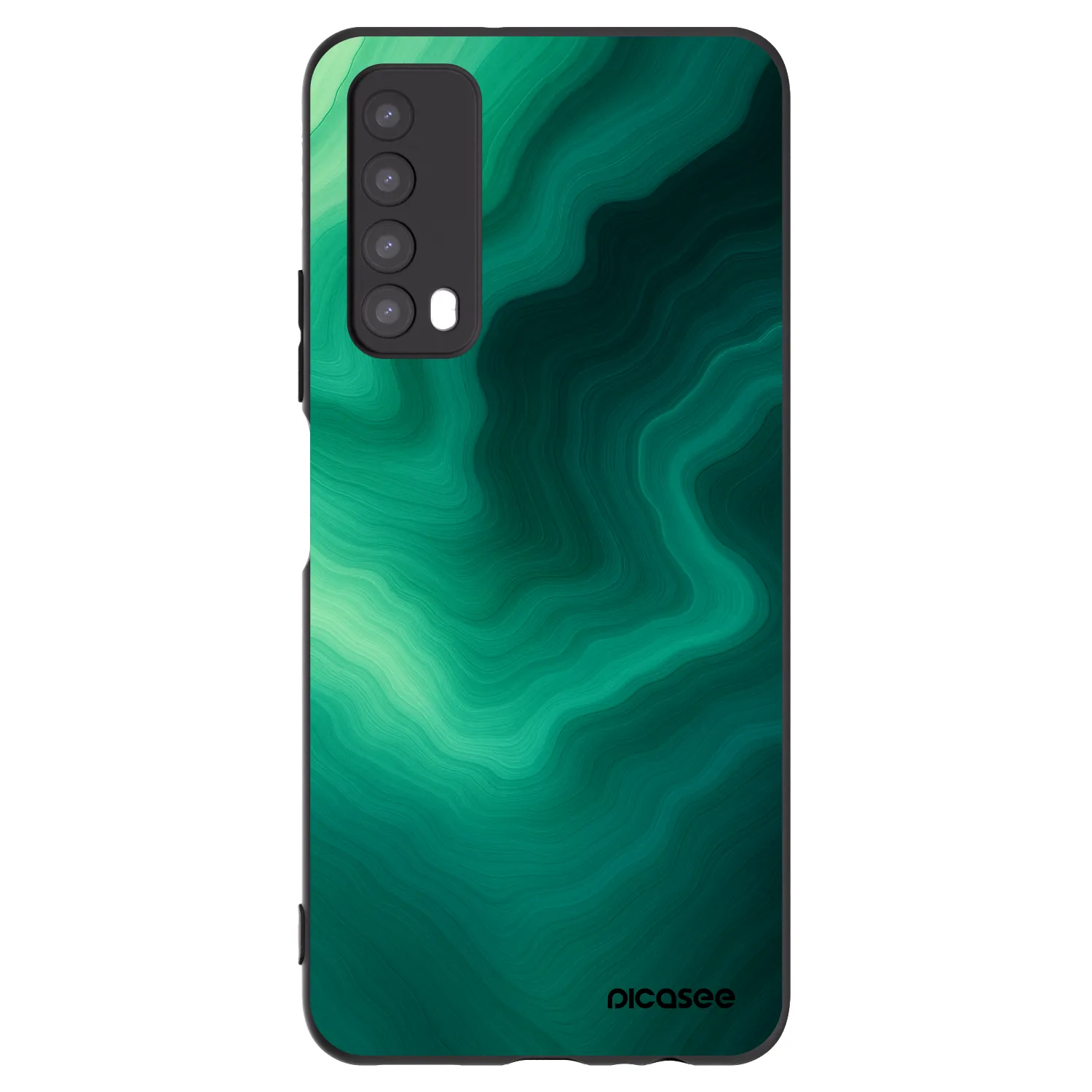 Picasee husă neagră din silicon pentru Huawei P Smart 2021 - Malachite