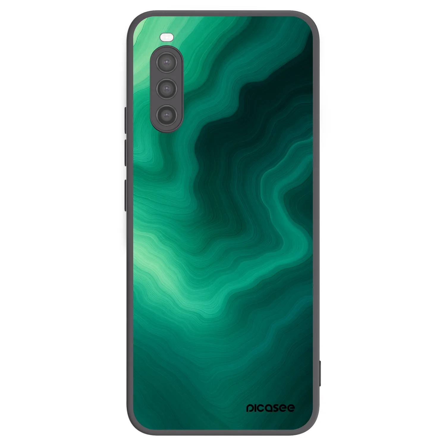 Picasee husă neagră din silicon pentru Sony Xperia 10 II - Malachite