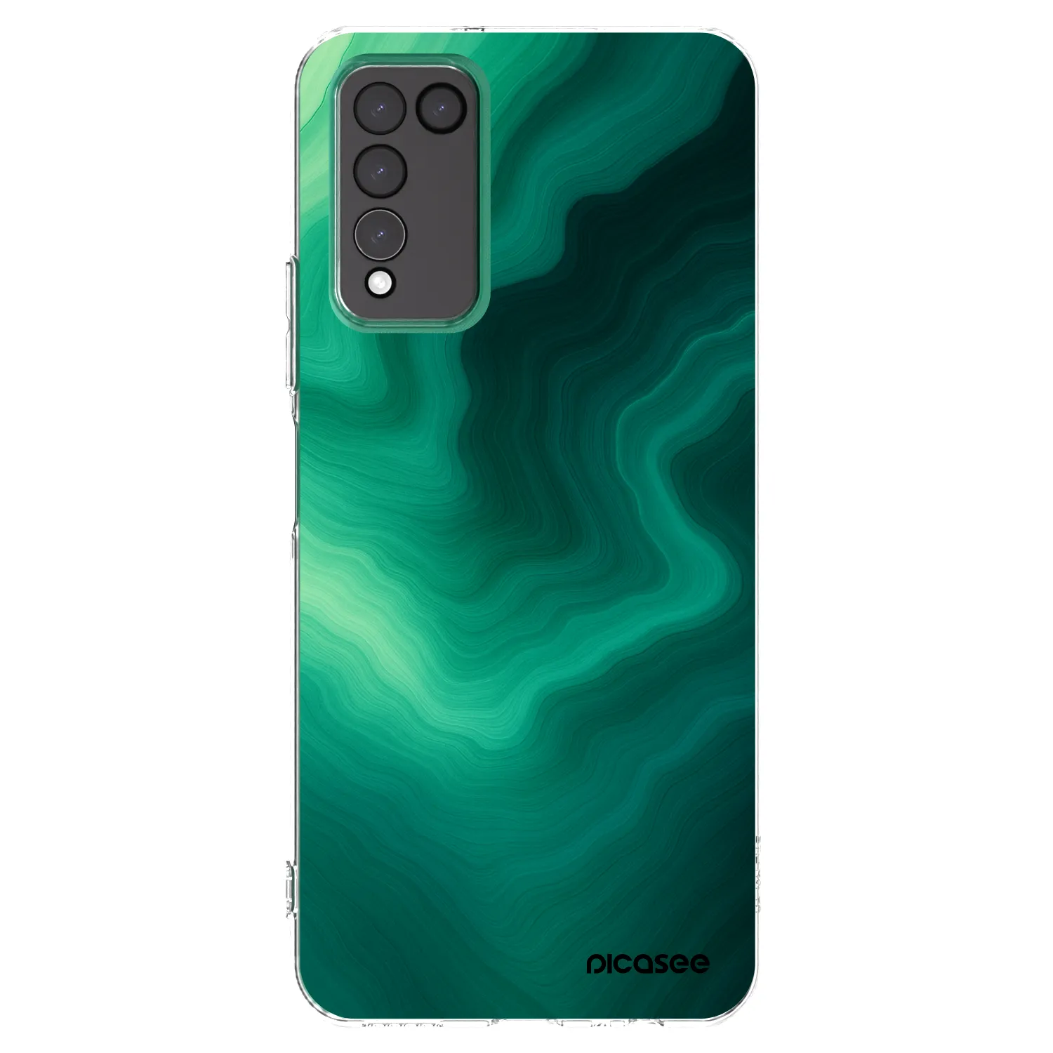 Picasee husă transparentă din silicon pentru Honor 10X Lite - Malachite