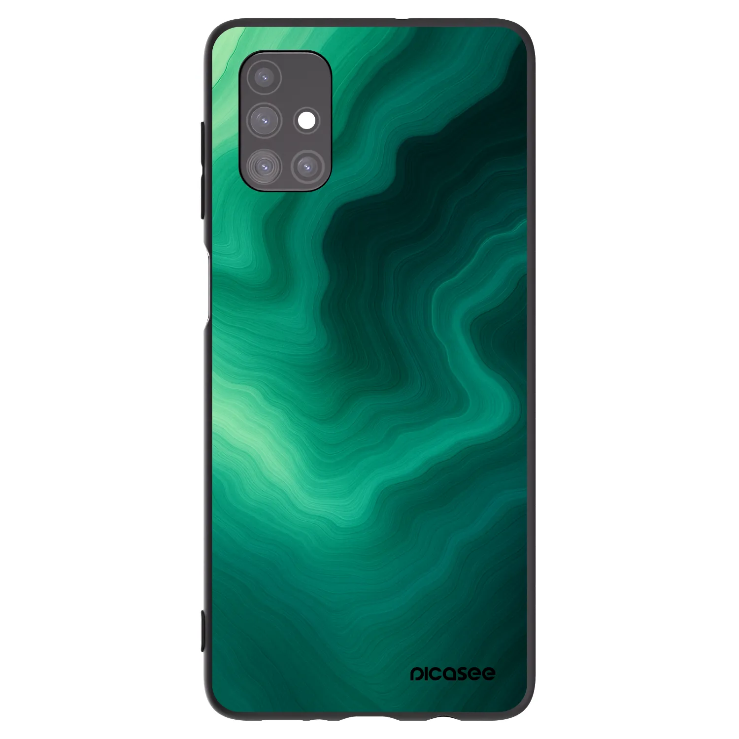 Picasee husă neagră din silicon pentru Samsung Galaxy M51 M515F - Malachite