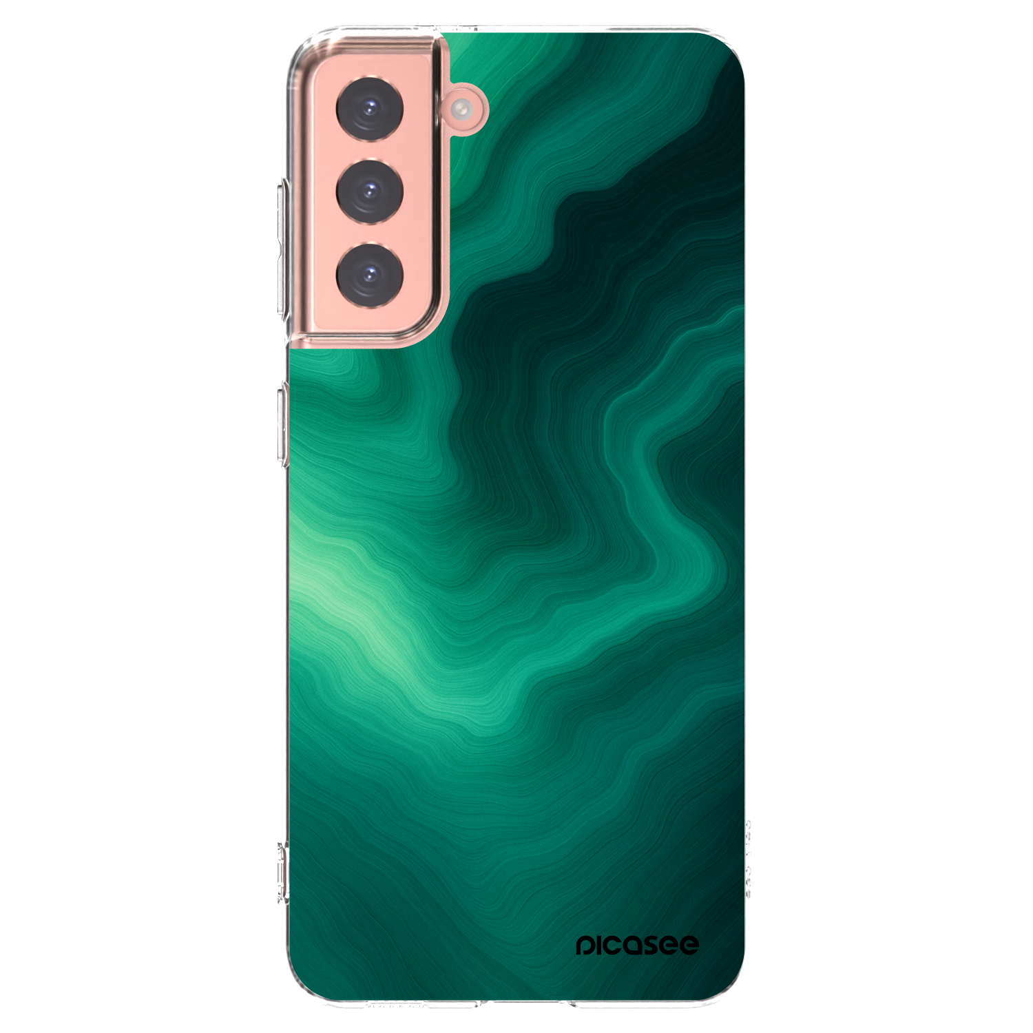 Picasee husă transparentă din silicon pentru Samsung Galaxy S21 5G G991B - Malachite