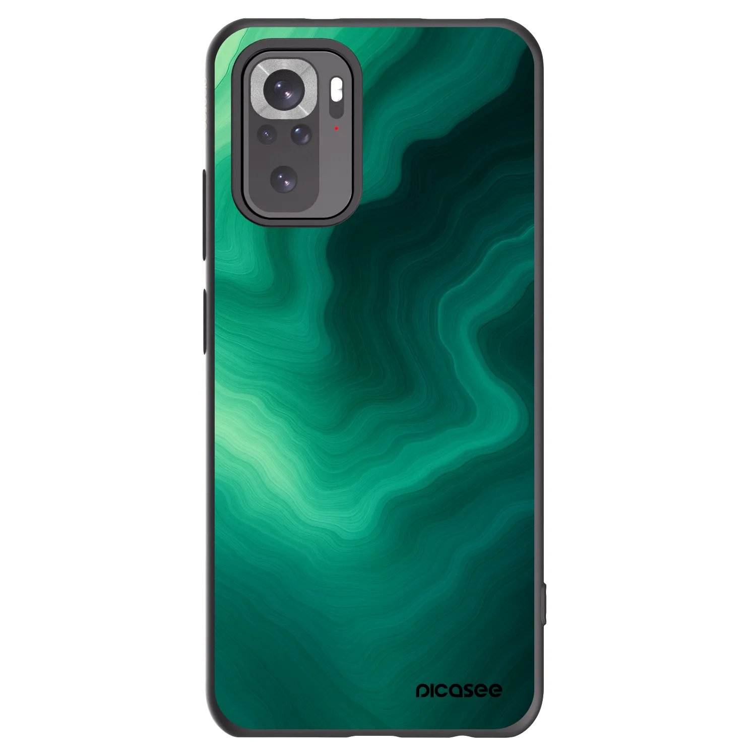 Picasee husă neagră din silicon pentru Xiaomi Redmi Note 10S - Malachite