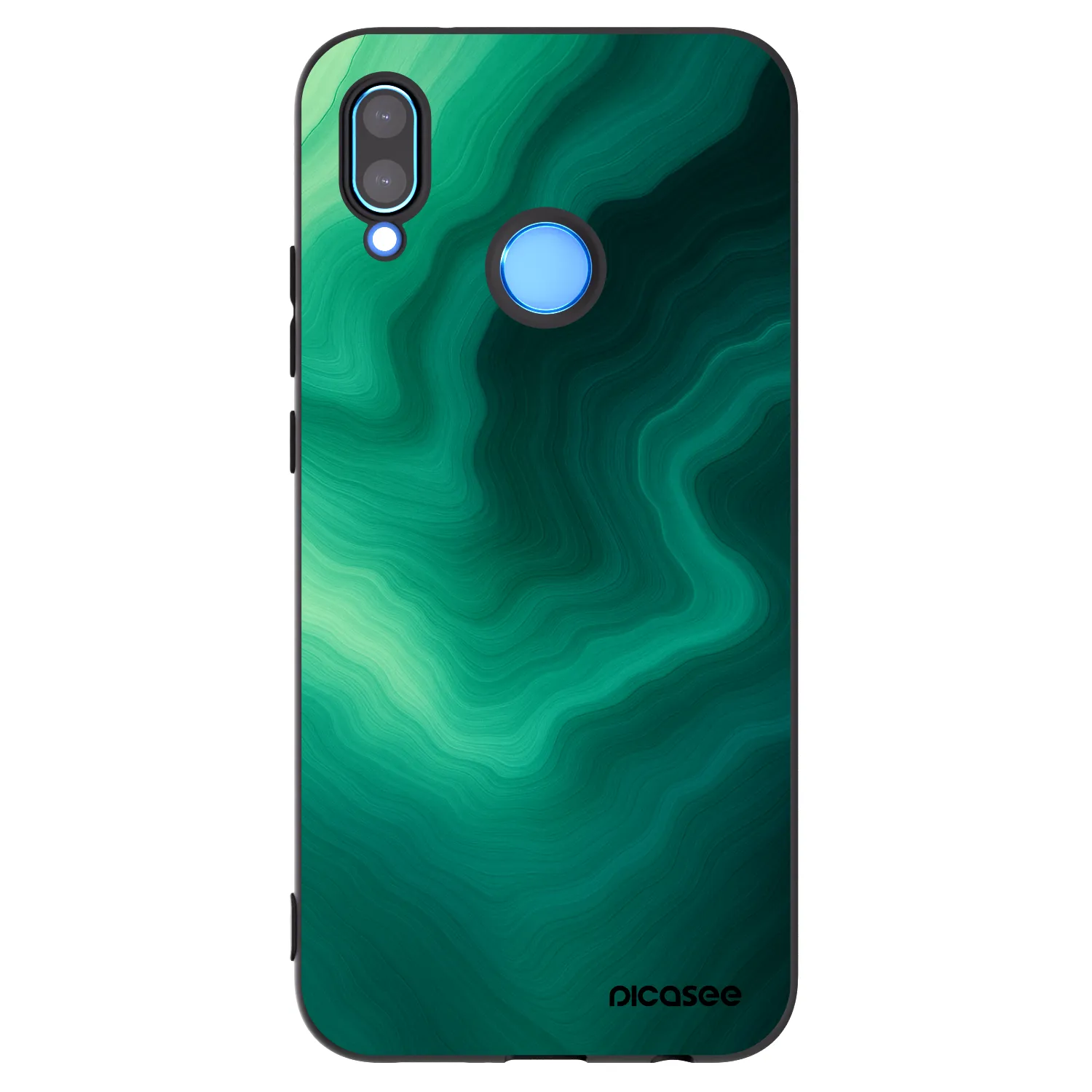 Picasee husă neagră din silicon pentru Huawei P20 Lite - Malachite