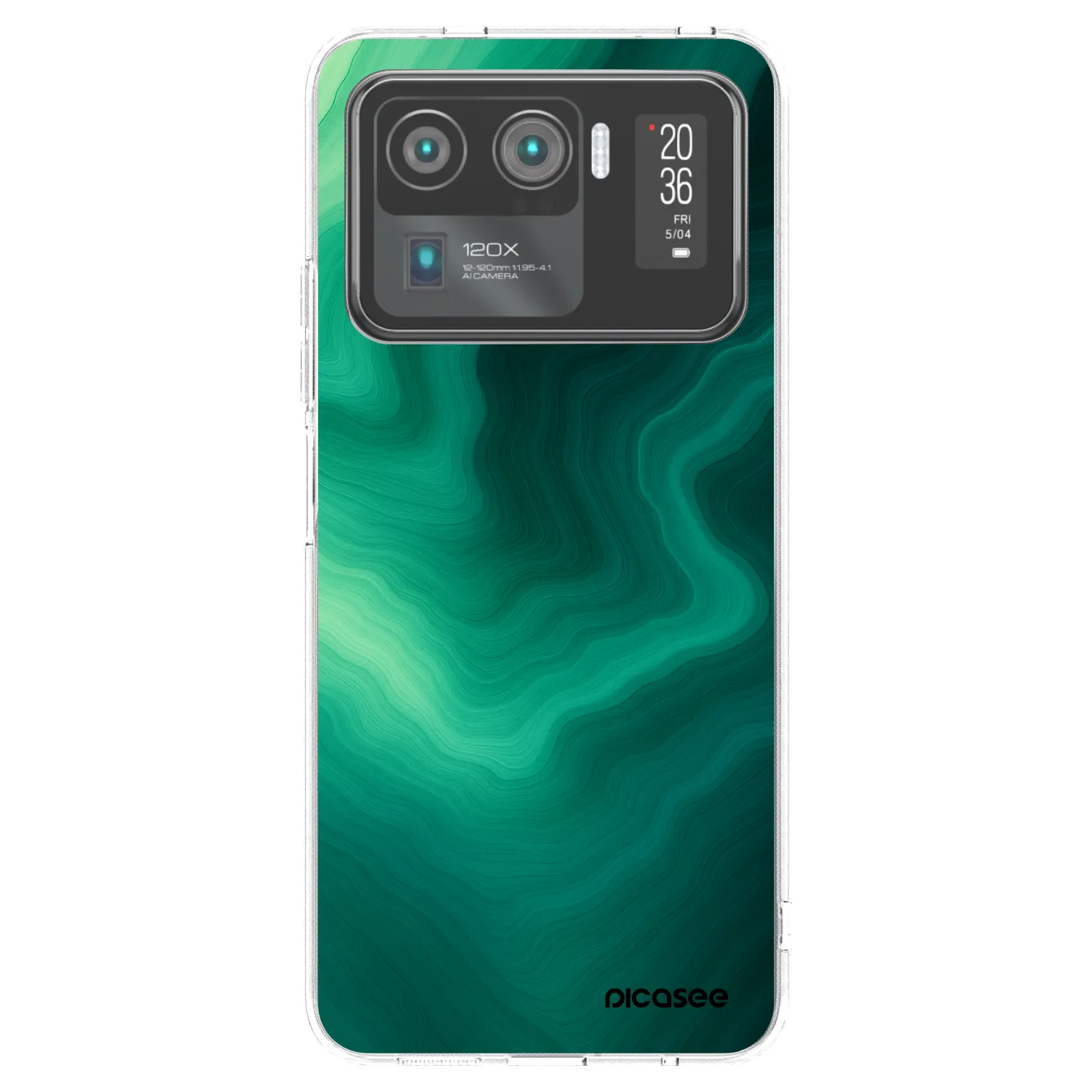 Picasee husă transparentă din silicon pentru Xiaomi Mi 11 Ultra - Malachite