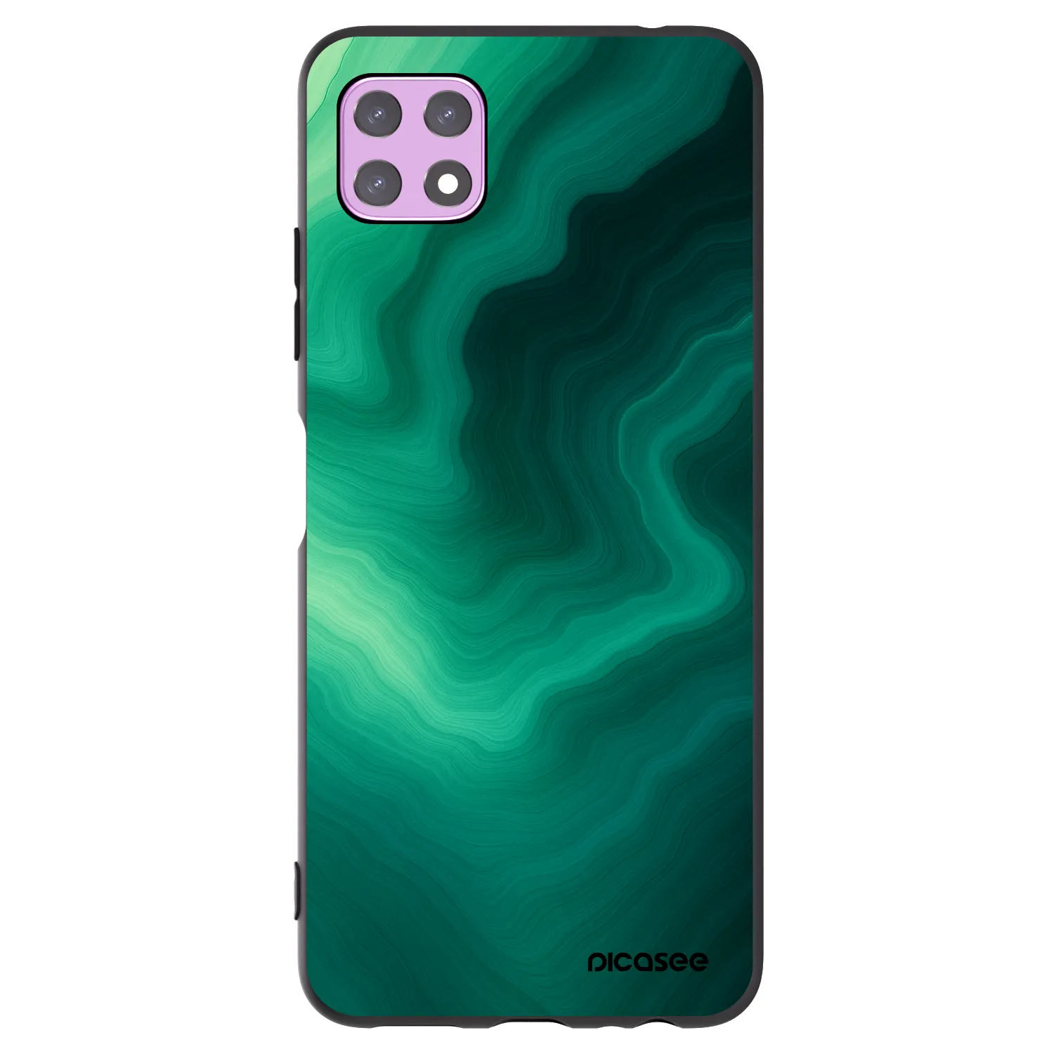 Picasee husă neagră din silicon pentru Samsung Galaxy A22 A226B 5G - Malachite