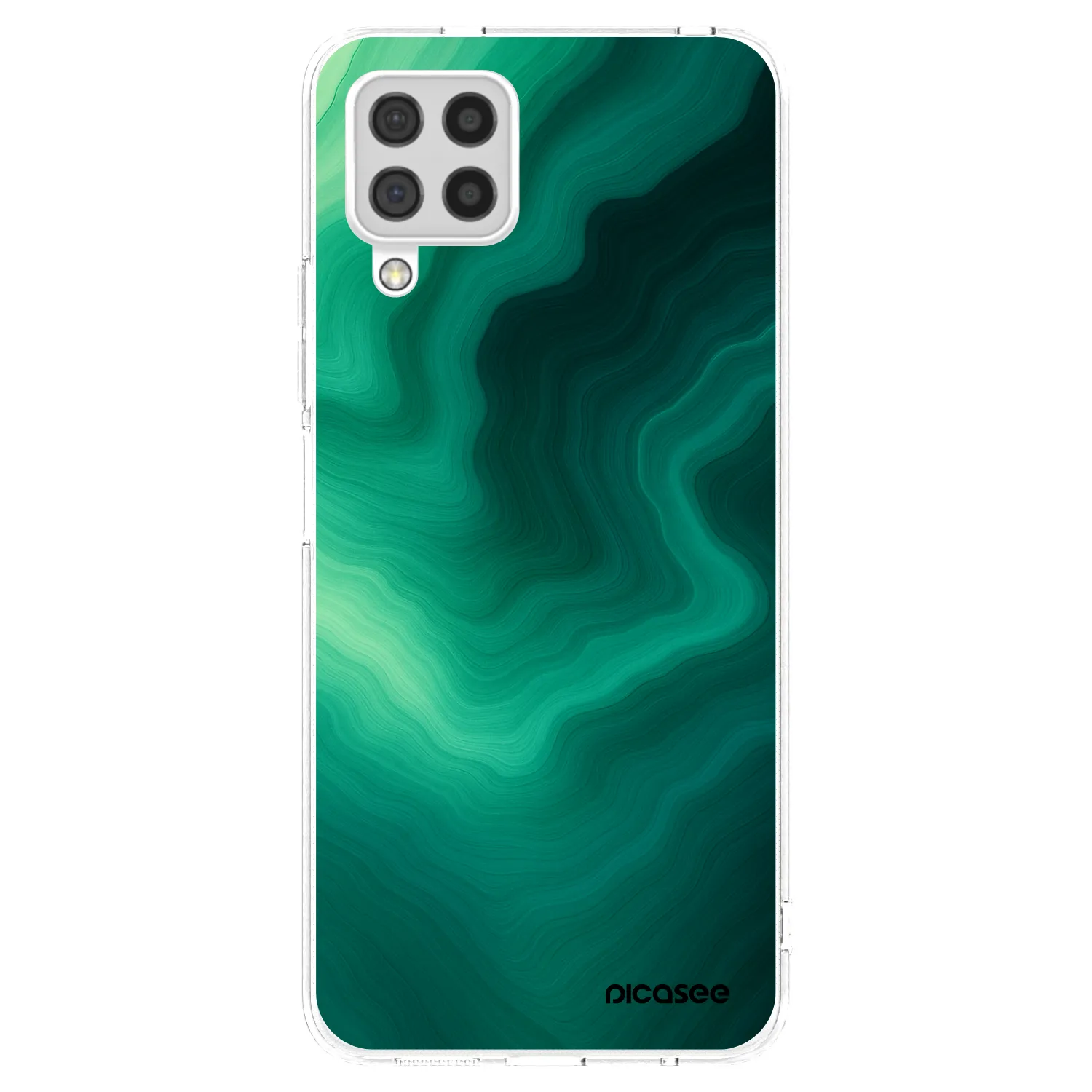 Picasee husă transparentă din silicon pentru Samsung Galaxy A22 A225F 4G - Malachite