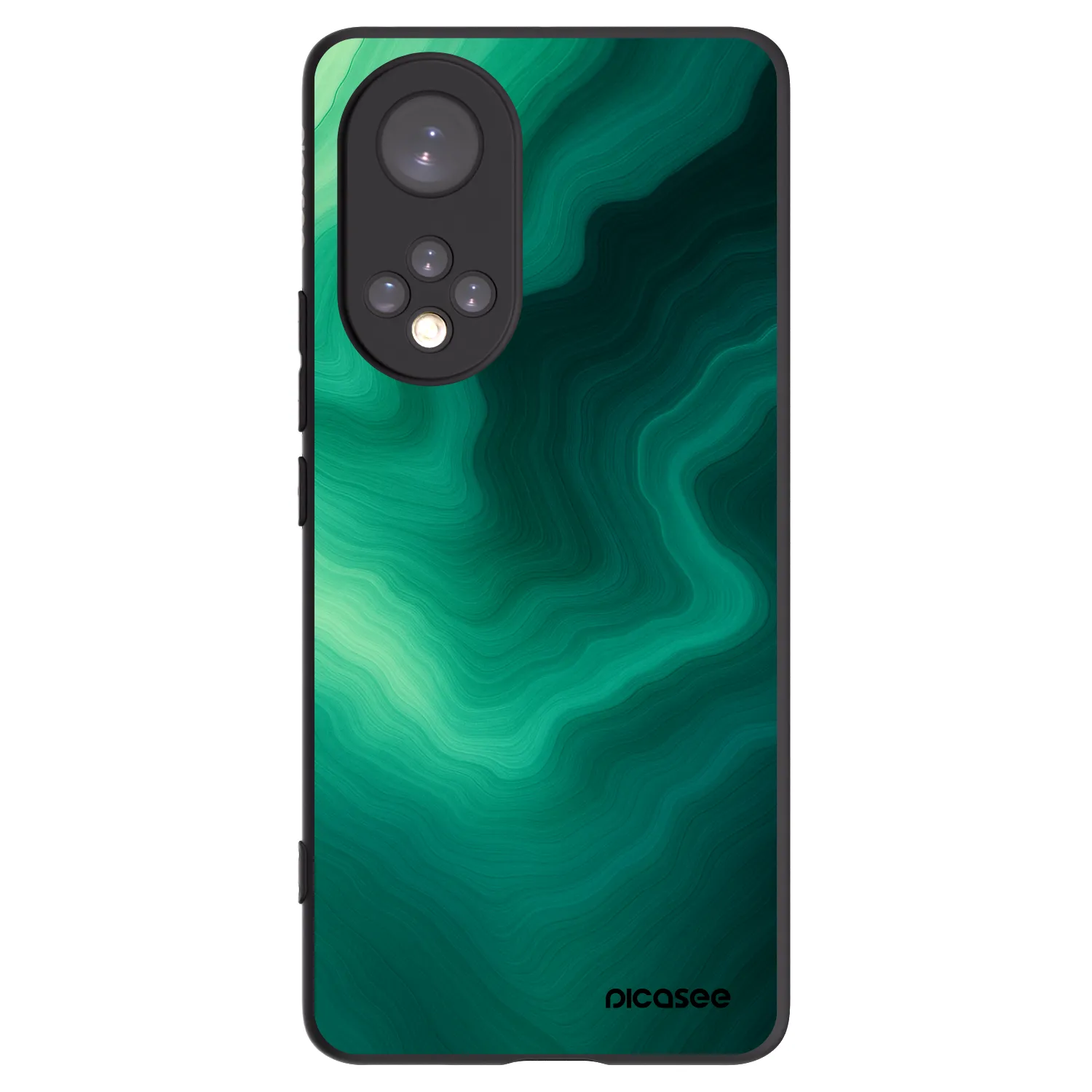 Picasee husă neagră din silicon pentru Huawei Nova 9 - Malachite