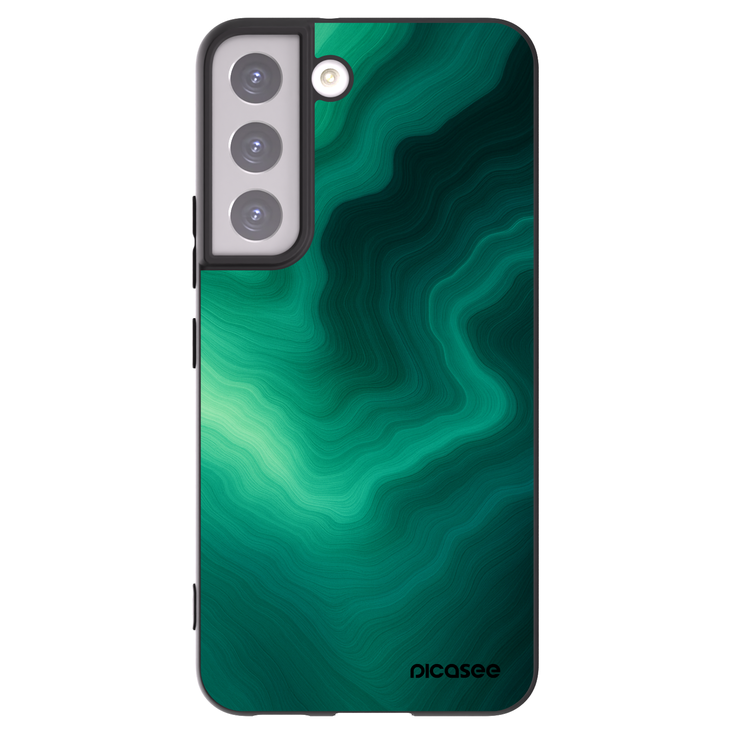 Picasee husă neagră din silicon pentru Samsung Galaxy S22 5G - Malachite