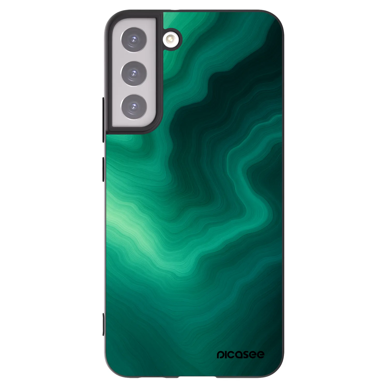 Picasee husă neagră din silicon pentru Samsung Galaxy S22+ 5G - Malachite