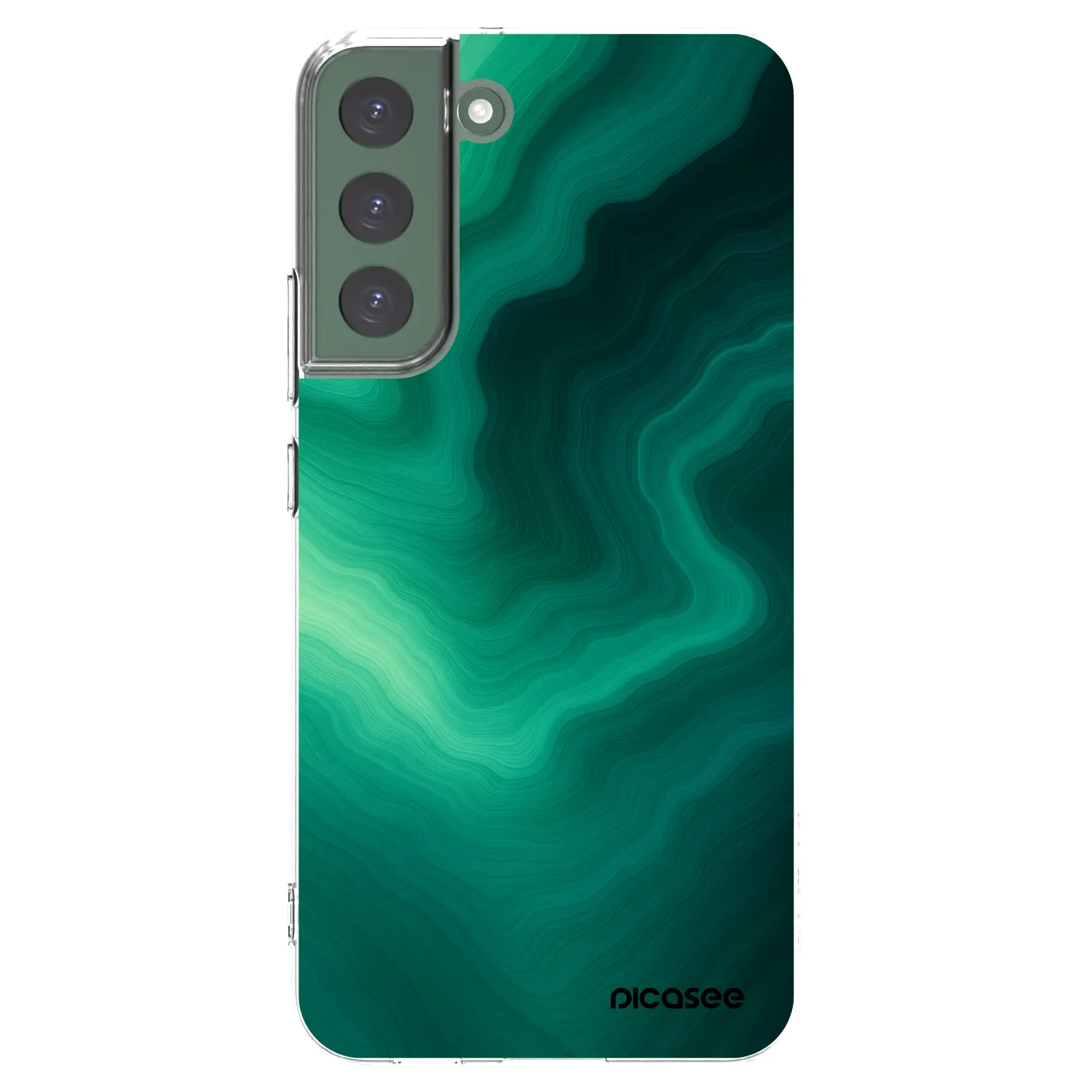 Picasee husă transparentă din silicon pentru Samsung Galaxy S22+ 5G - Malachite