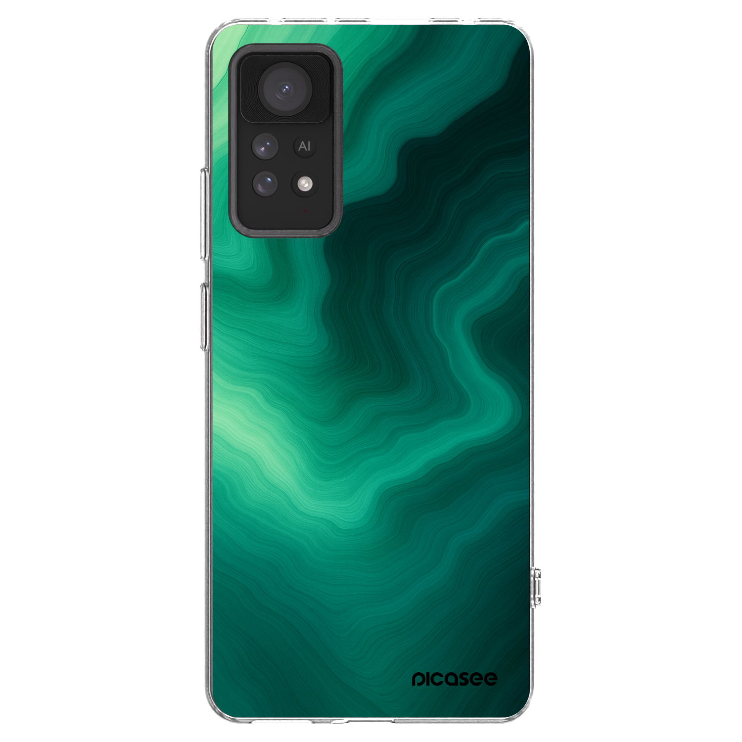 Picasee husă transparentă din silicon pentru Xiaomi Redmi Note 11 Pro - Malachite