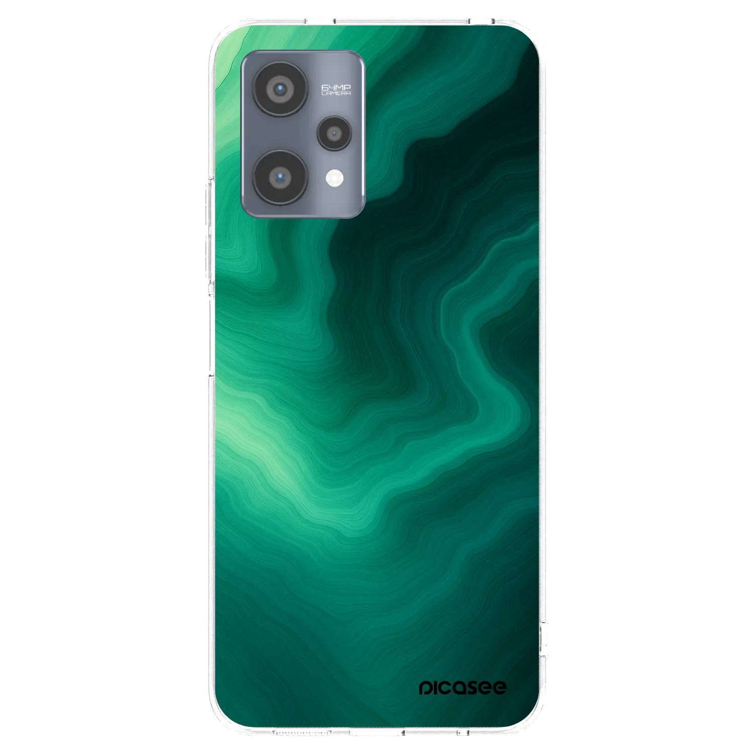 Picasee husă transparentă din silicon pentru Realme 9 Pro 5G - Malachite