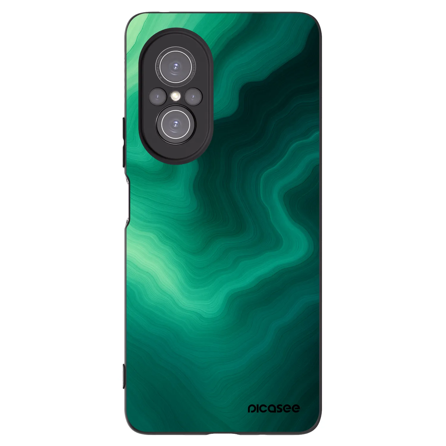 Picasee husă neagră din silicon pentru Huawei Nova 9 SE - Malachite