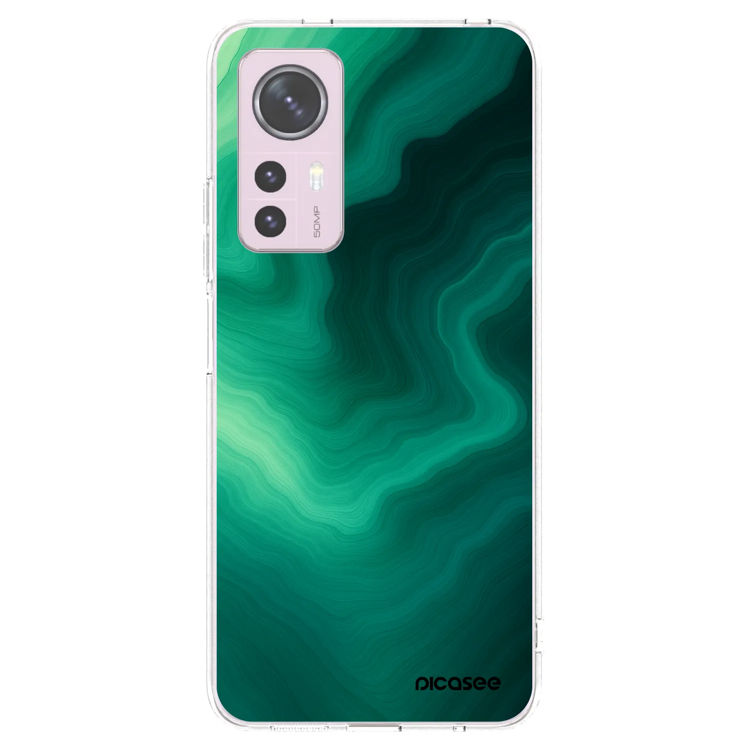 Picasee husă transparentă din silicon pentru Xiaomi 12 - Malachite