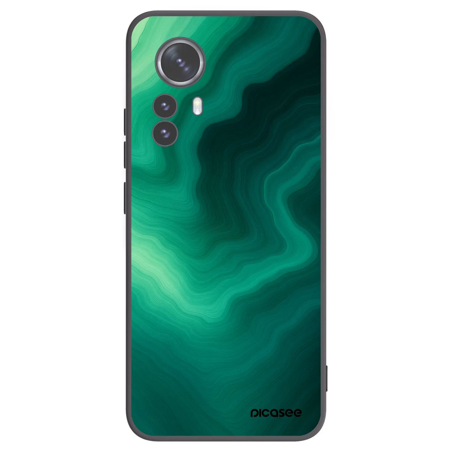 Picasee husă neagră din silicon pentru Xiaomi 12 Pro - Malachite