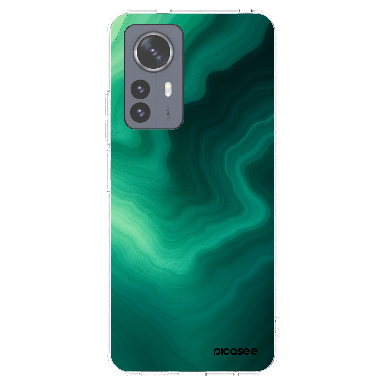 Picasee husă transparentă din silicon pentru Xiaomi 12 Pro - Malachite