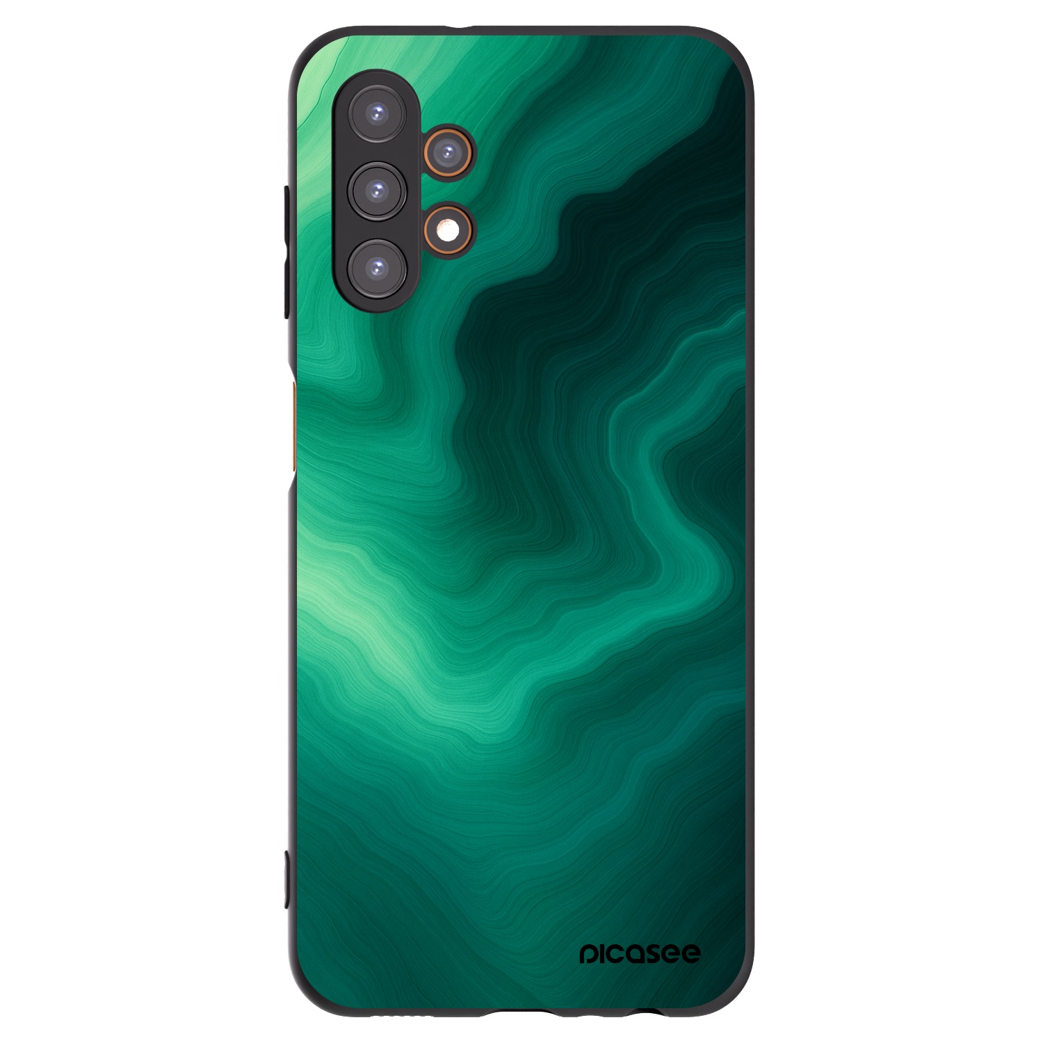 Picasee husă neagră din silicon pentru Samsung Galaxy A13 4G A135 - Malachite