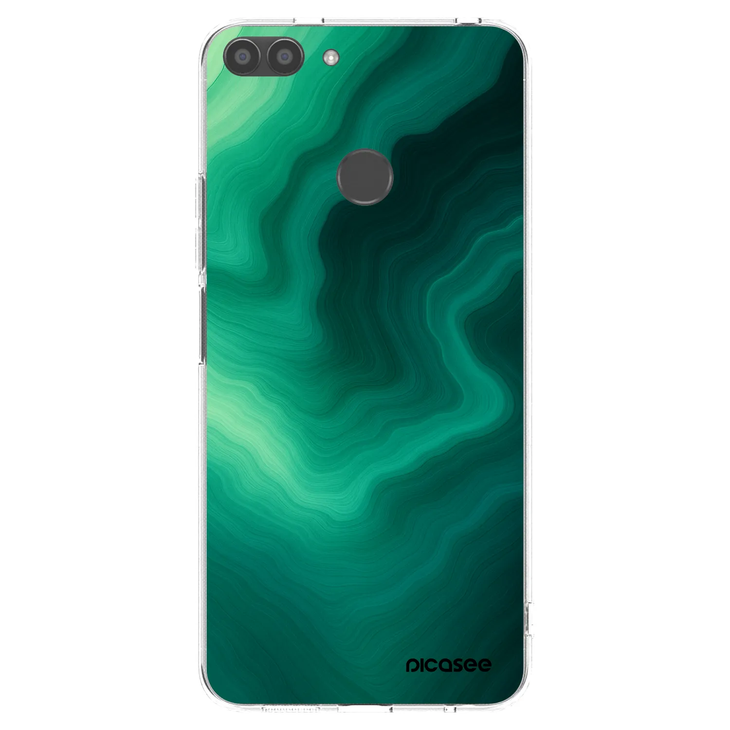Picasee husă transparentă din silicon pentru Huawei P Smart - Malachite