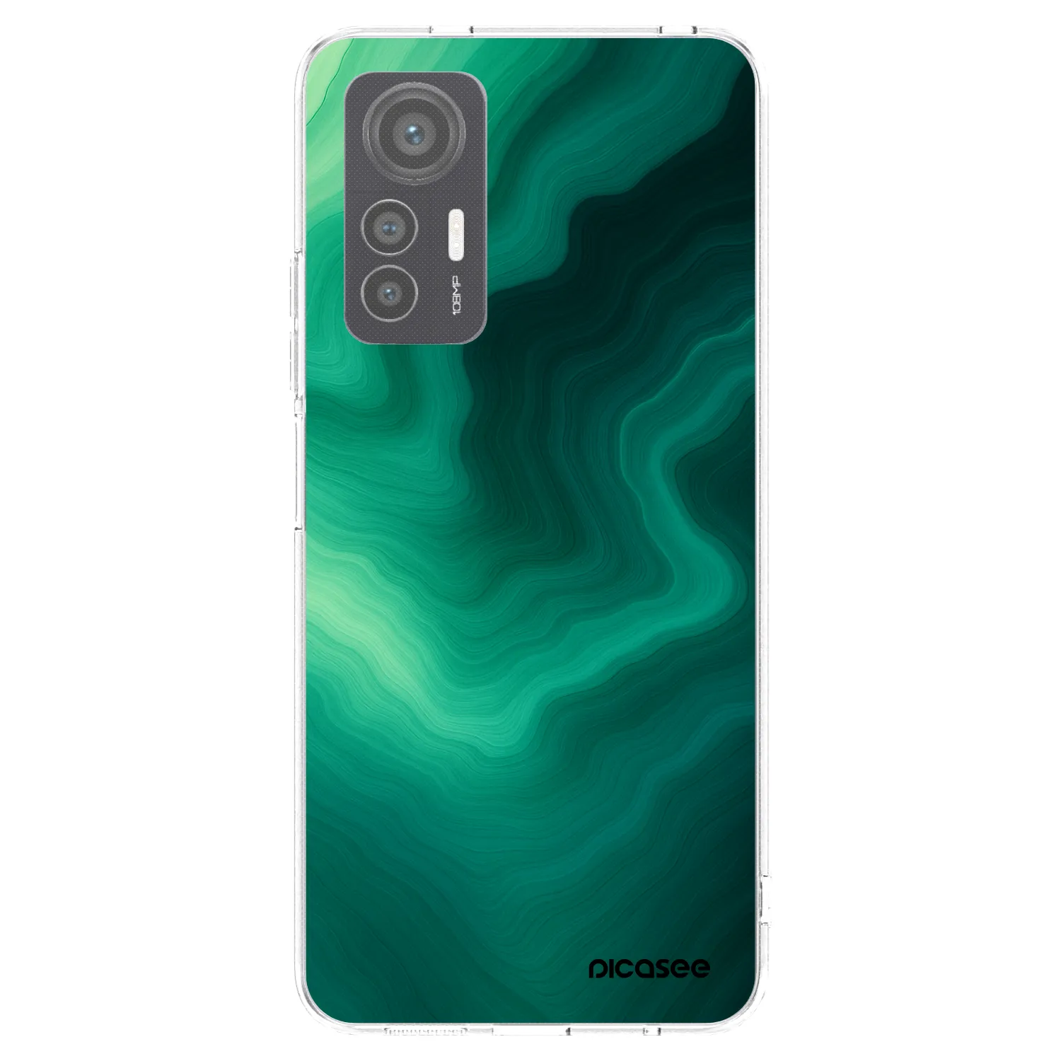 Picasee husă transparentă din silicon pentru Xiaomi 12 Lite - Malachite