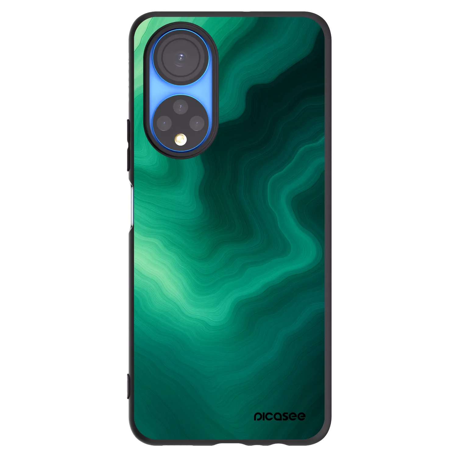 Picasee husă neagră din silicon pentru Honor X7 - Malachite