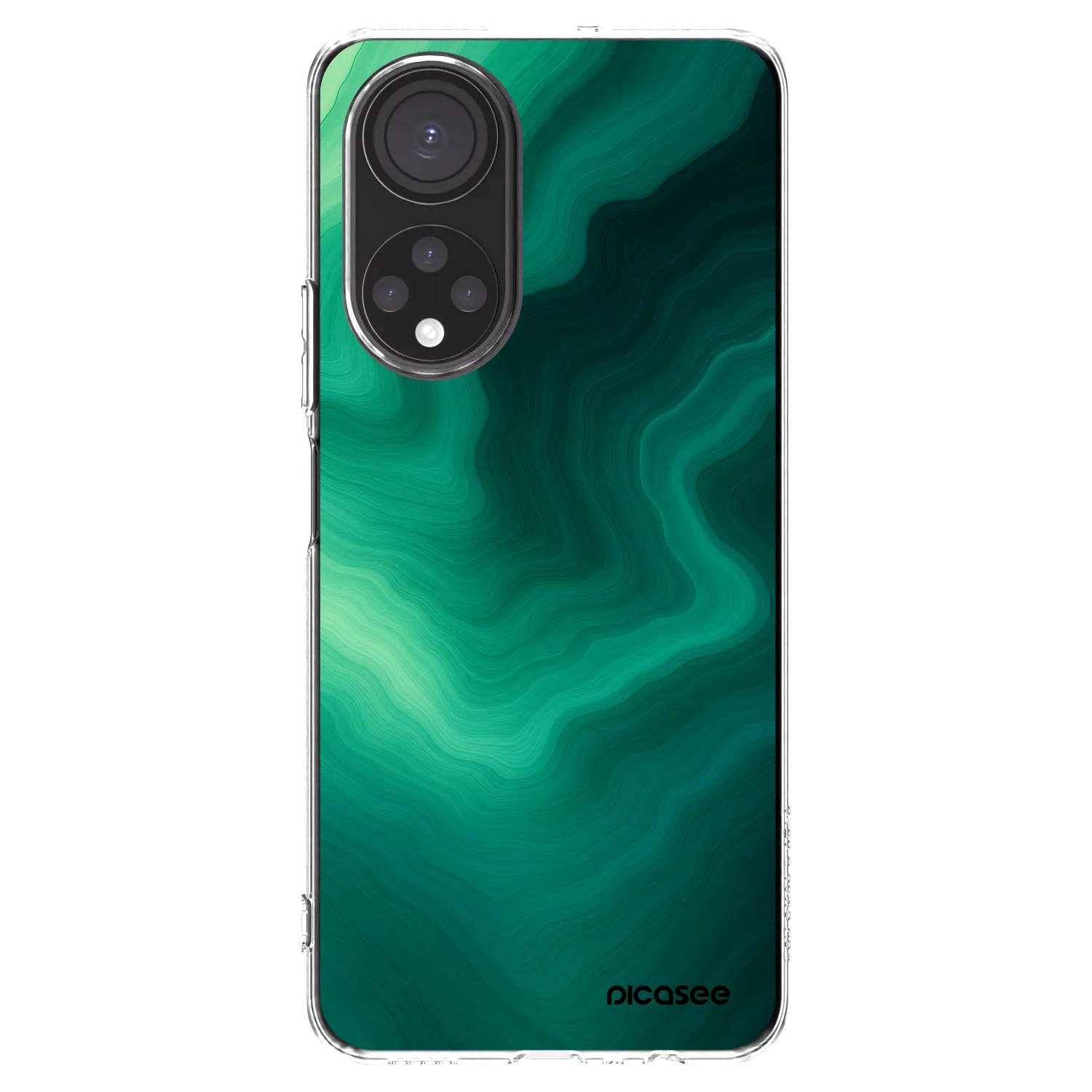 Picasee husă transparentă din silicon pentru Honor X7 - Malachite