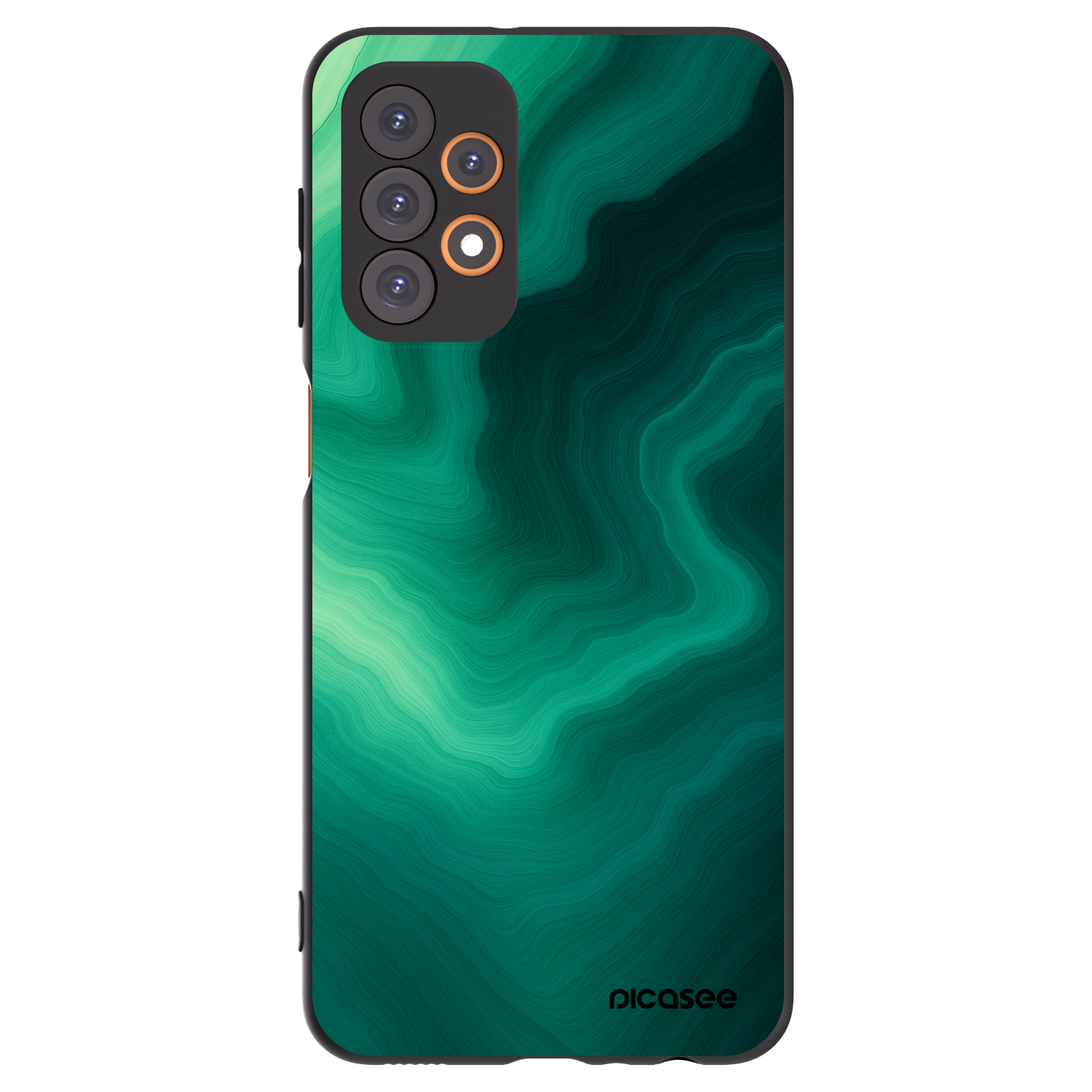 Picasee husă neagră din silicon pentru Samsung Galaxy A23 A235F 4G - Malachite