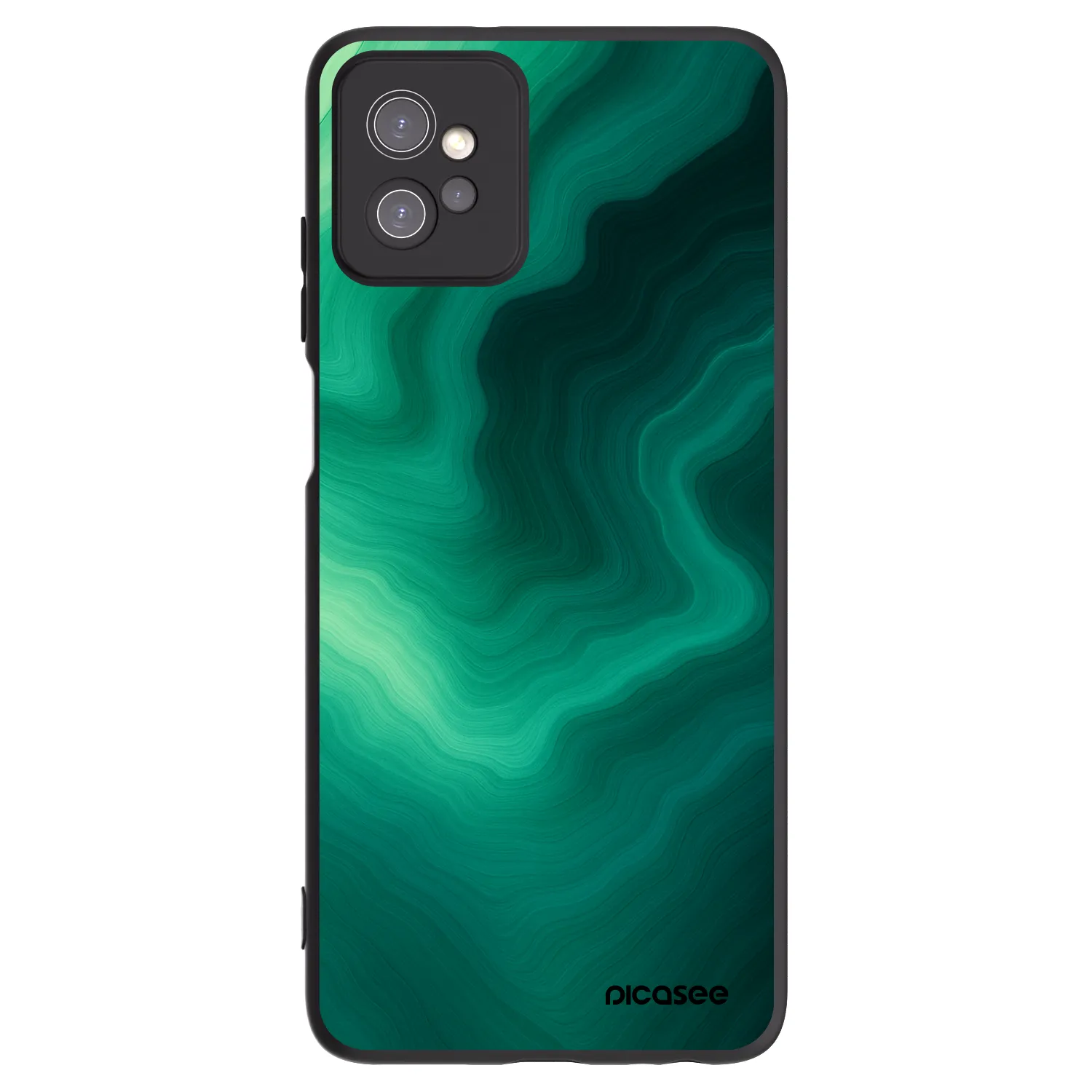 Picasee husă neagră din silicon pentru Motorola Moto G32 - Malachite
