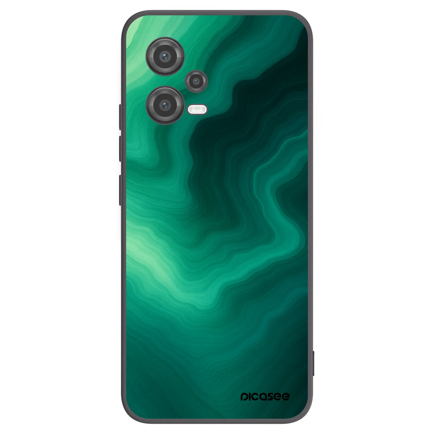 Picasee husă neagră din silicon pentru Xiaomi Poco X5 - Malachite