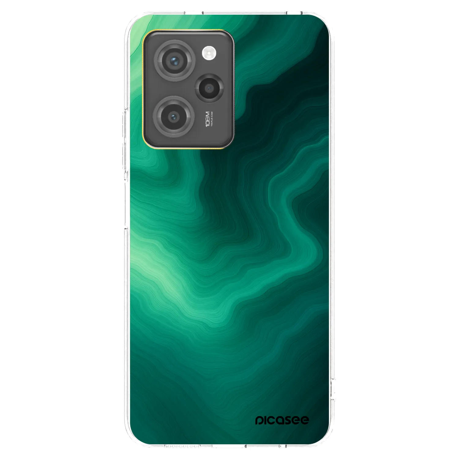Picasee husă neagră din silicon pentru Xiaomi Poco X5 Pro - Malachite