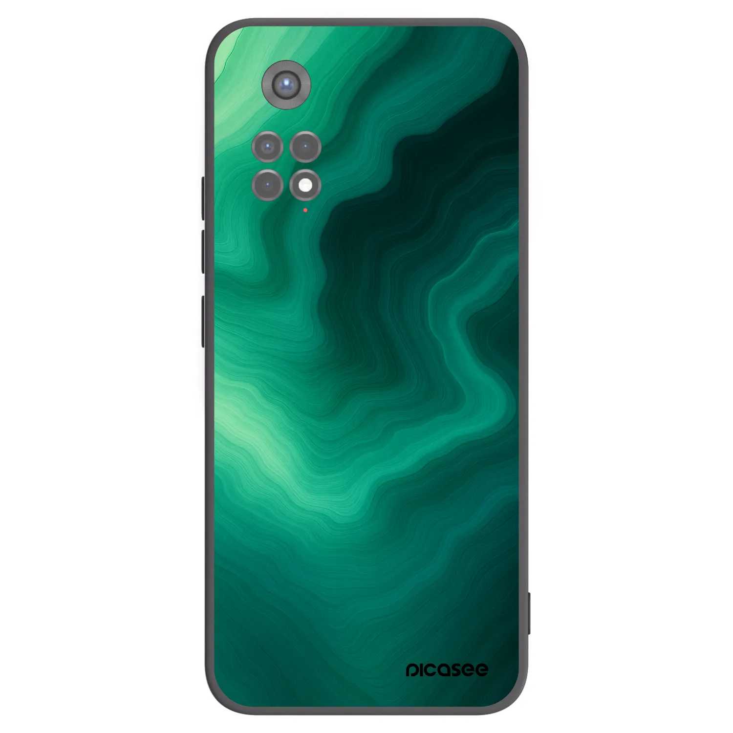 Picasee husă neagră din silicon pentru Xiaomi Redmi Note 11S 5G - Malachite