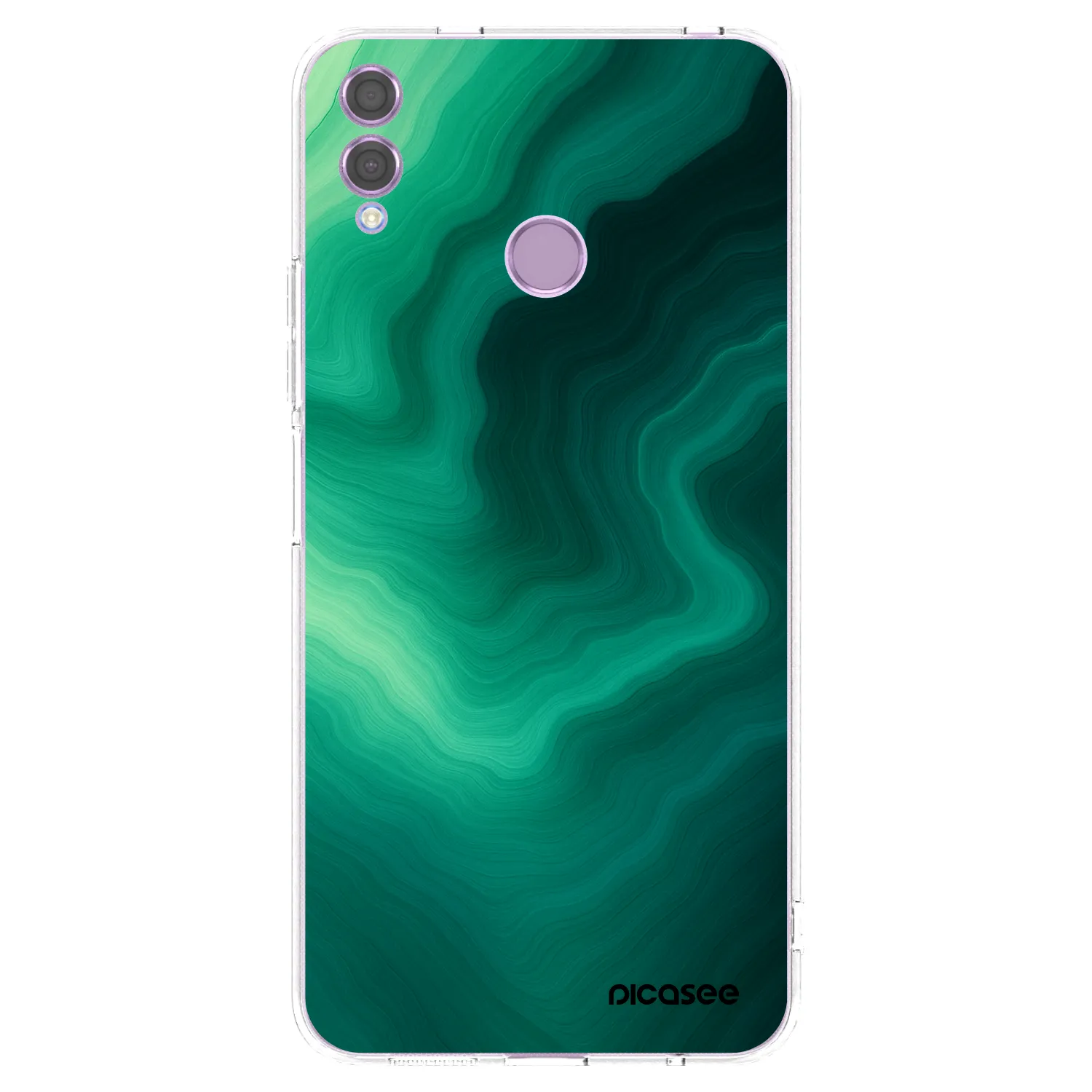 Picasee husă transparentă din silicon pentru Honor 8X - Malachite