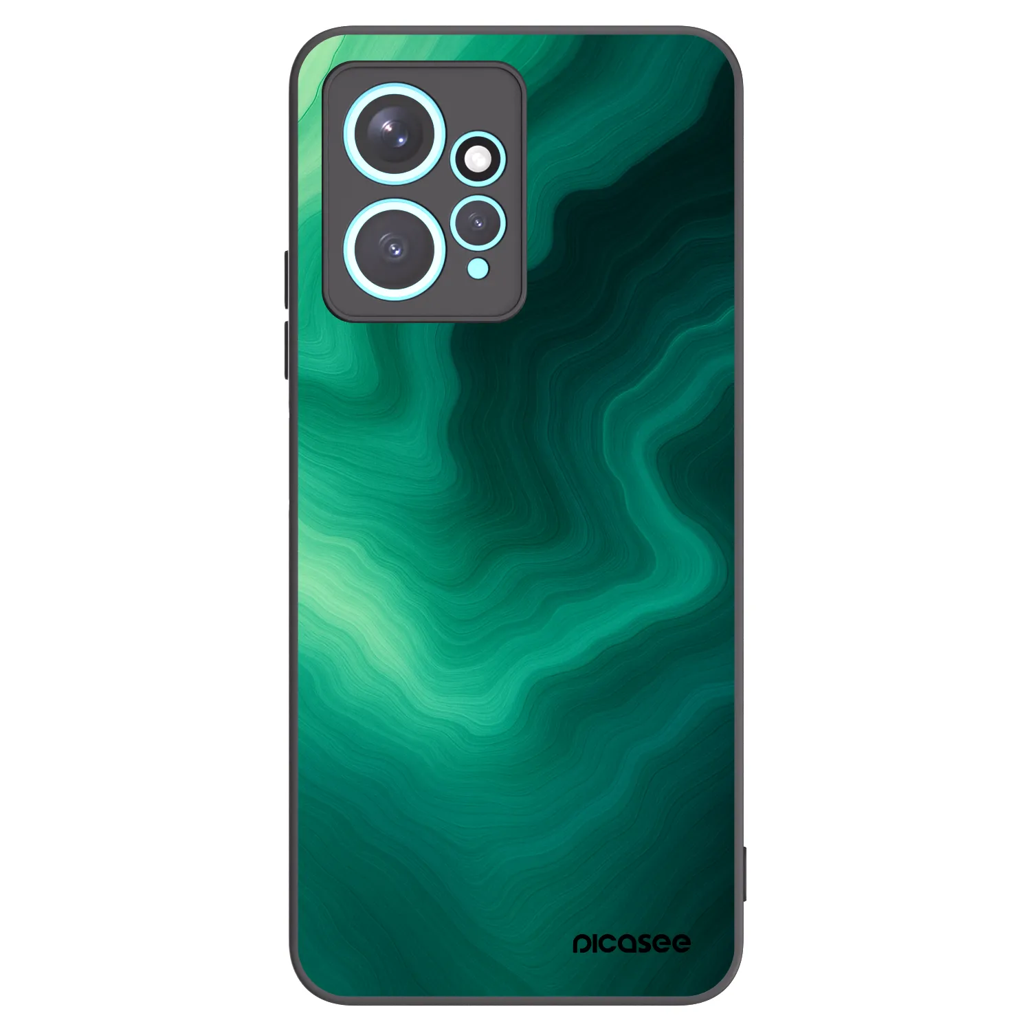 Picasee husă neagră din silicon pentru Xiaomi Redmi Note 12 4G - Malachite