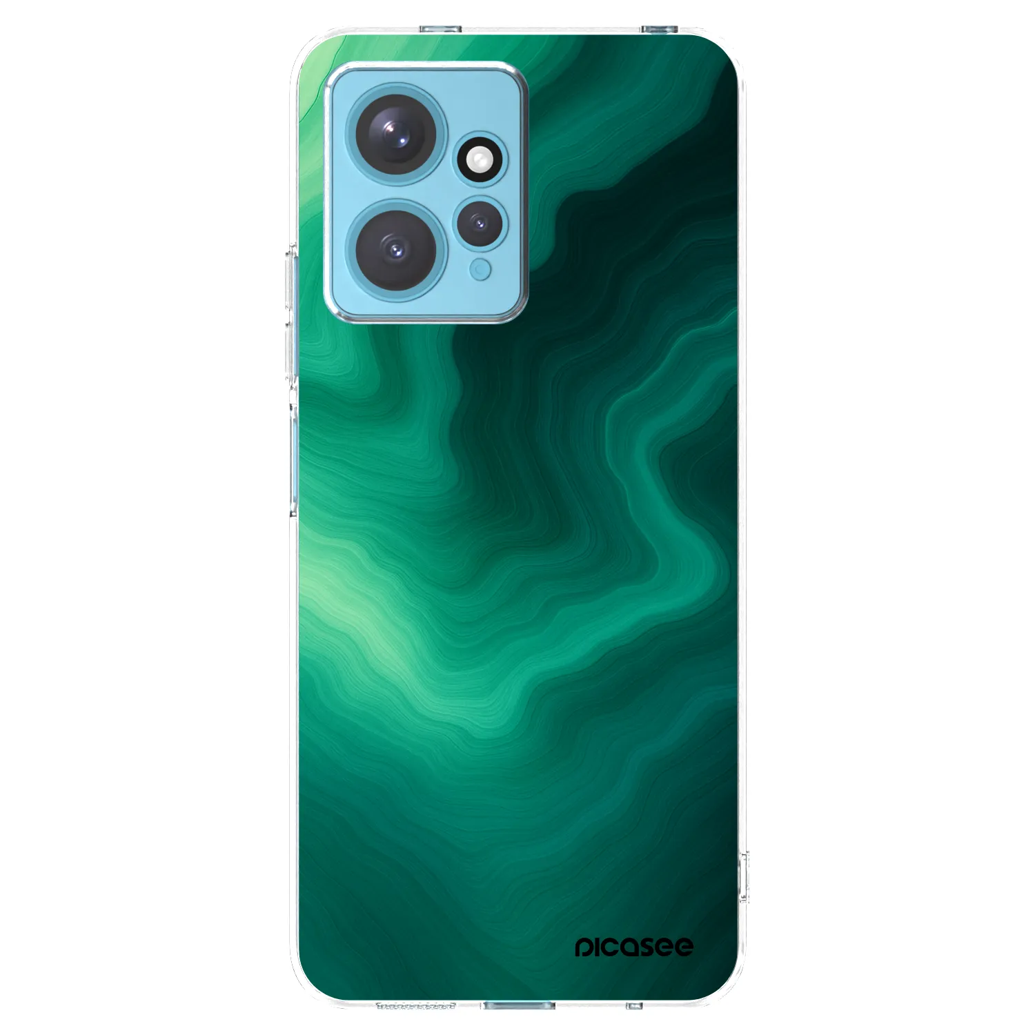 Picasee husă transparentă din silicon pentru Xiaomi Redmi Note 12 4G - Malachite