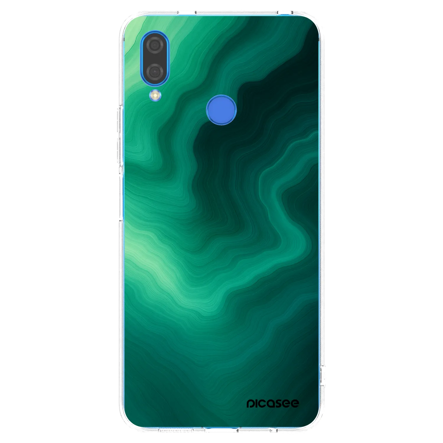 Picasee husă transparentă din silicon pentru Huawei Nova 3 - Malachite
