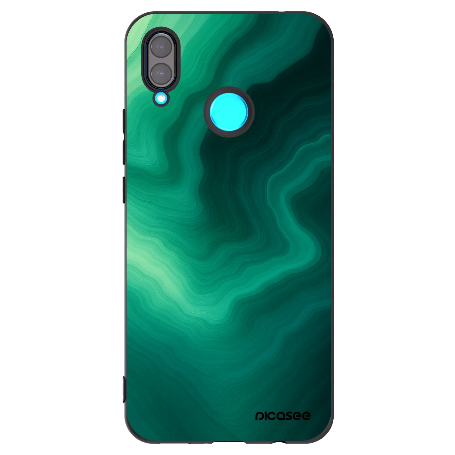 Picasee husă neagră din silicon pentru Huawei Nova 3i - Malachite