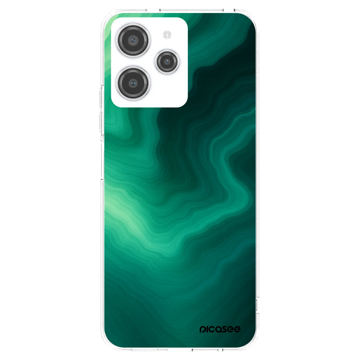 Picasee husă transparentă din silicon pentru Xiaomi Redmi 12 4G - Malachite