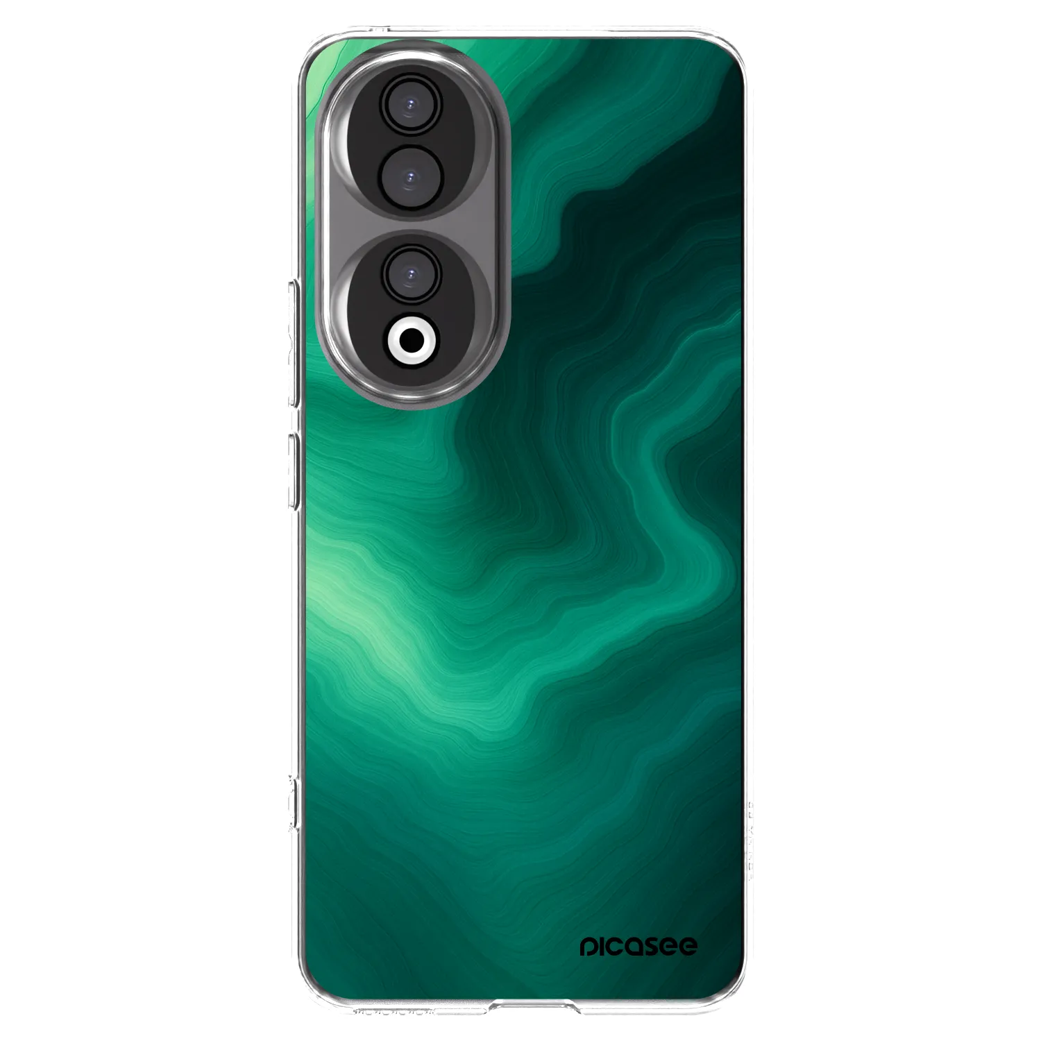 Picasee husă transparentă din silicon pentru Honor 90 5G - Malachite