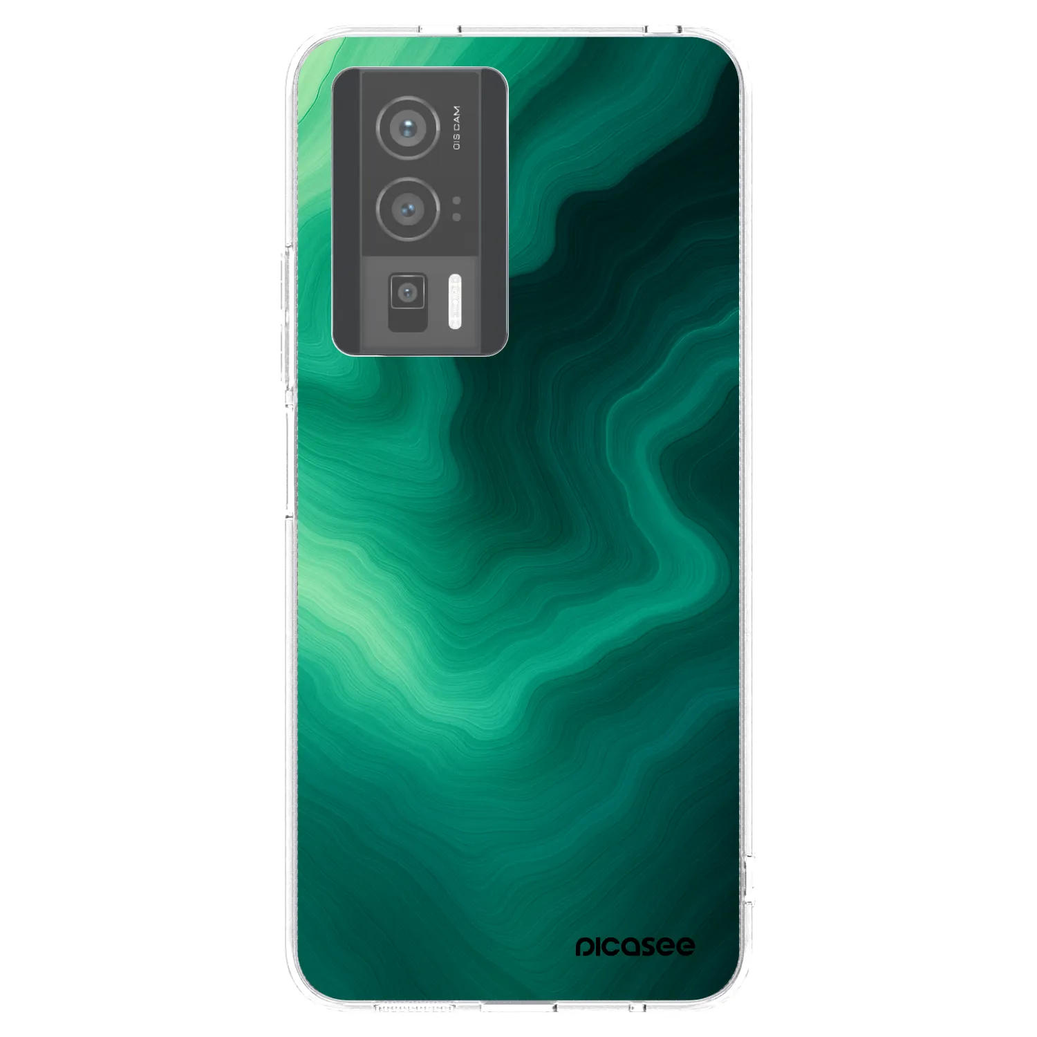 Picasee husă transparentă din silicon pentru Xiaomi Poco F5 Pro 5G - Malachite