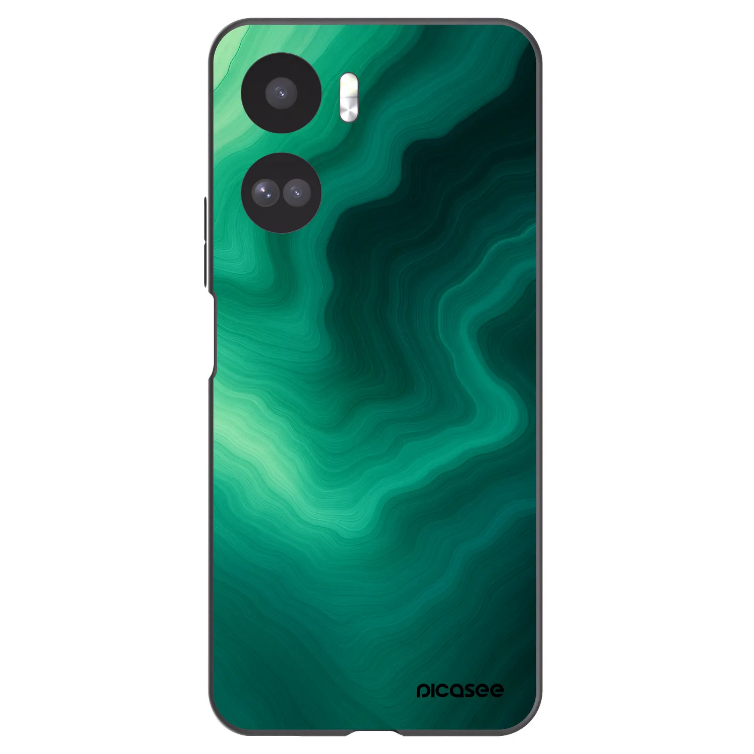 Picasee husă neagră din silicon pentru Honor 90 Lite 5G - Malachite