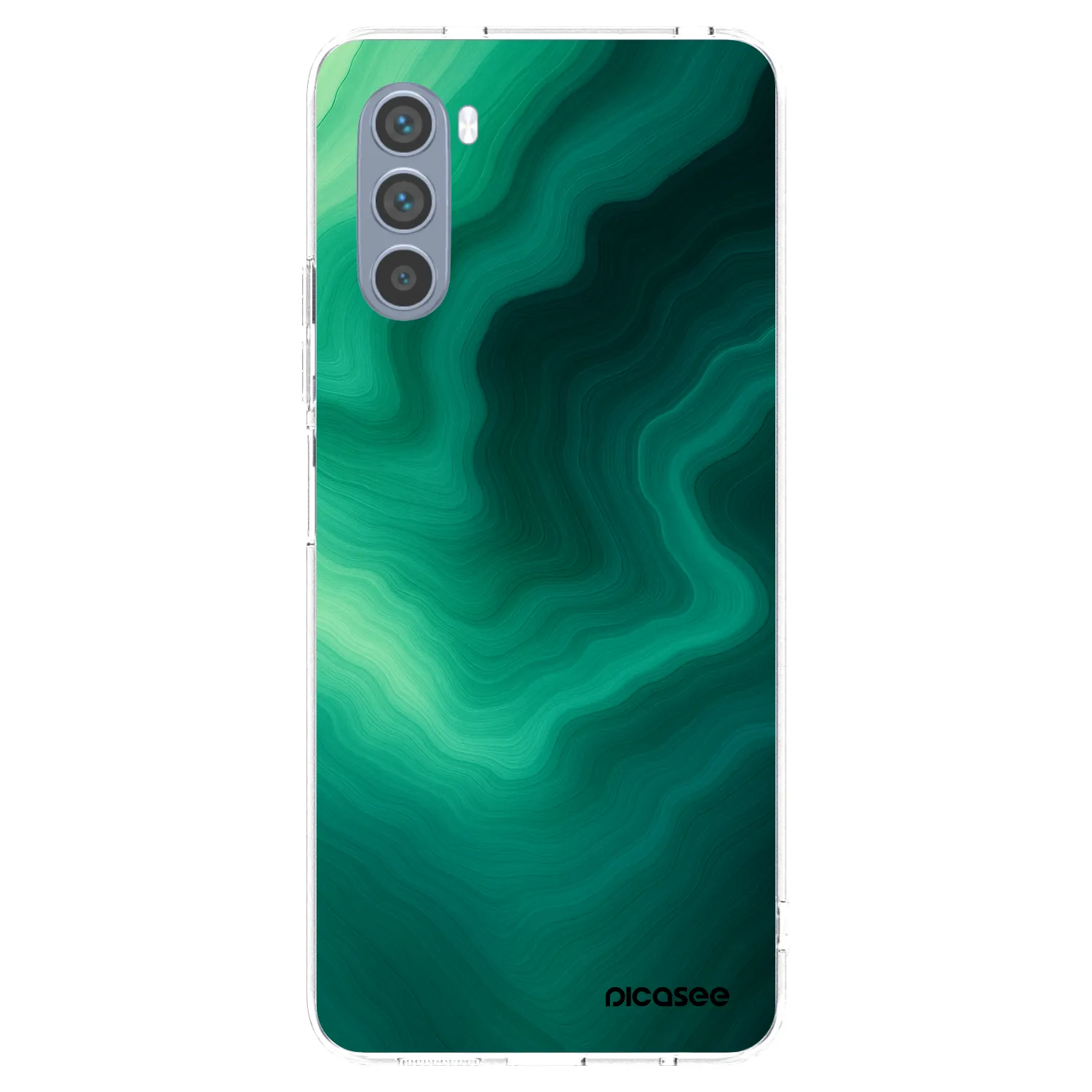 Picasee husă transparentă din silicon pentru Motorola Moto G62 - Malachite
