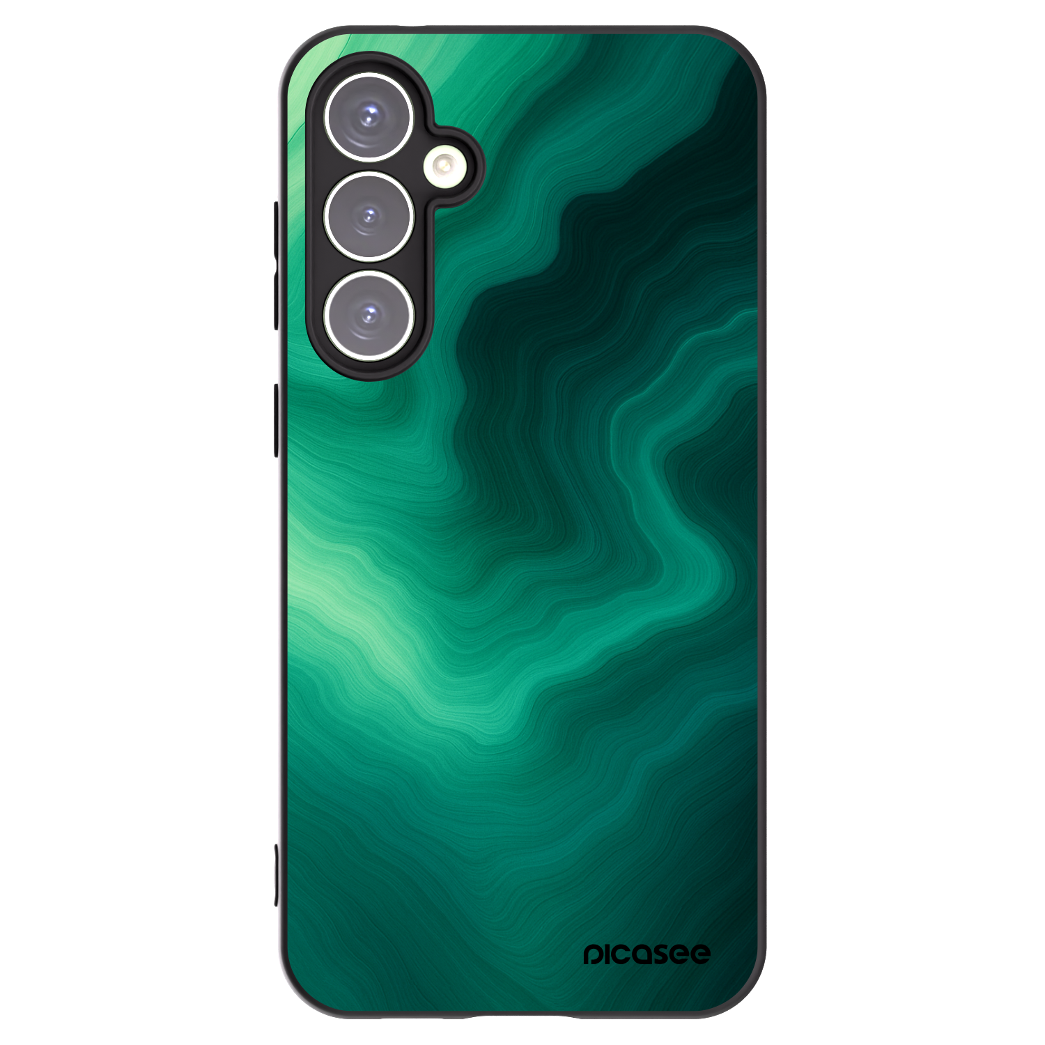 Picasee husă neagră din silicon pentru Samsung Galaxy S23 FE S711B - Malachite