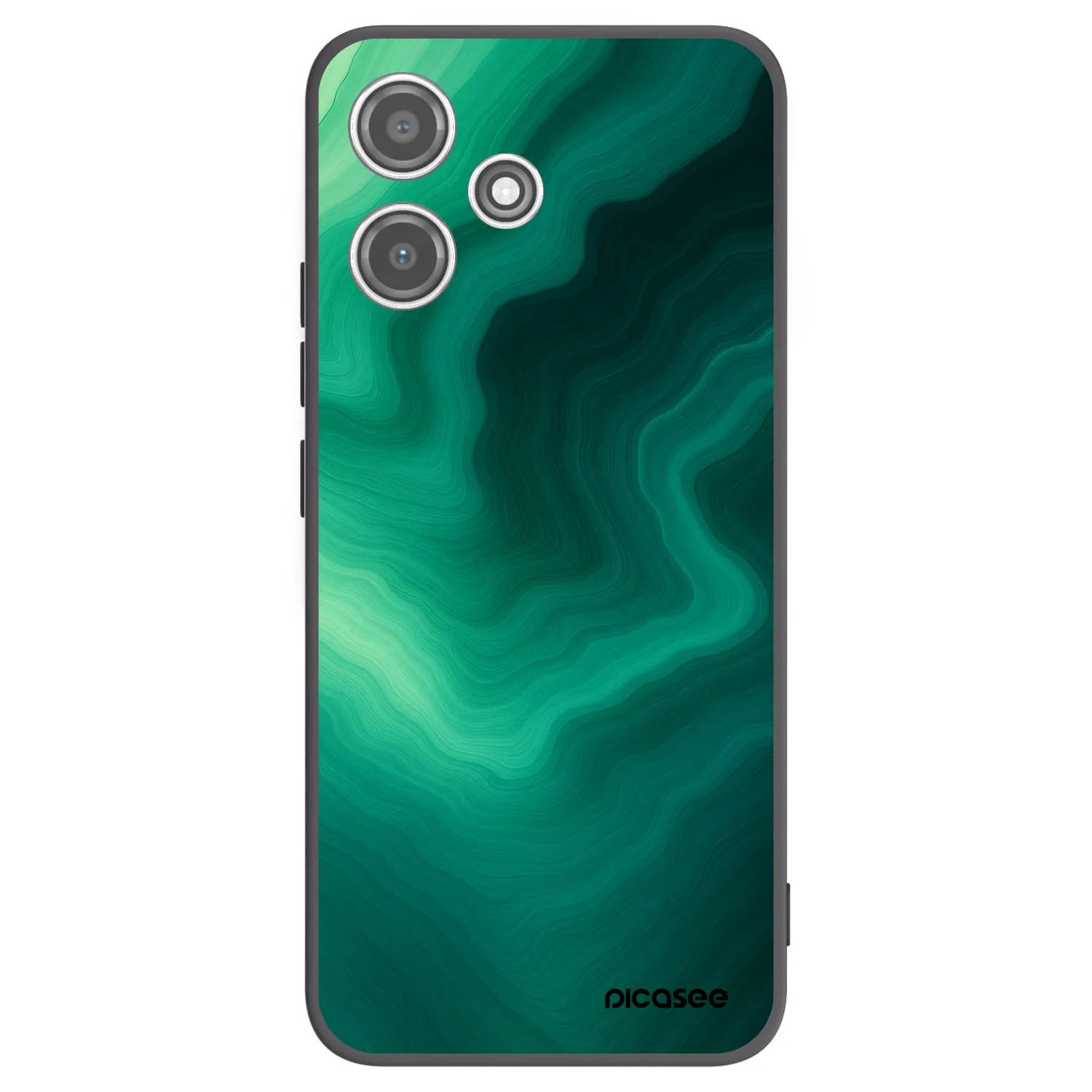 Picasee husă neagră din silicon pentru Xiaomi Redmi 12 5G - Malachite