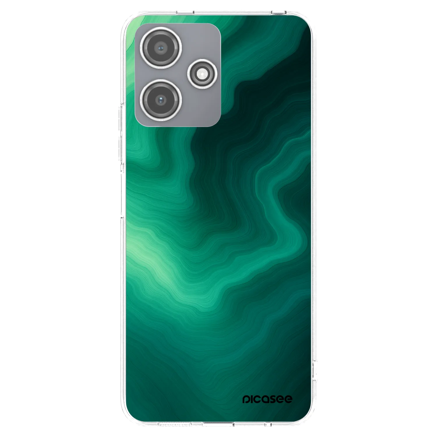 Picasee husă transparentă din silicon pentru Xiaomi Redmi 12 5G - Malachite
