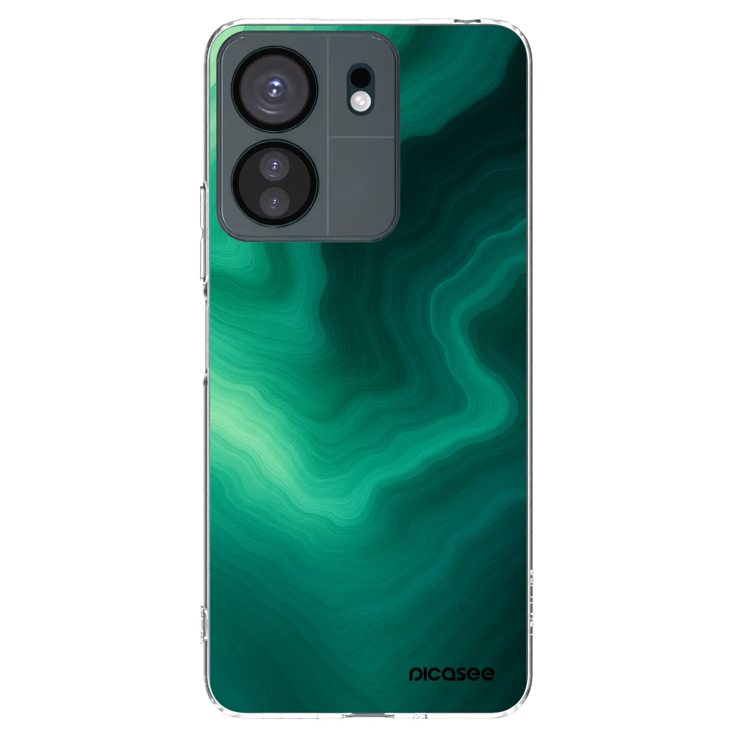 Picasee husă transparentă din silicon pentru Xiaomi Redmi 13C 4G - Malachite