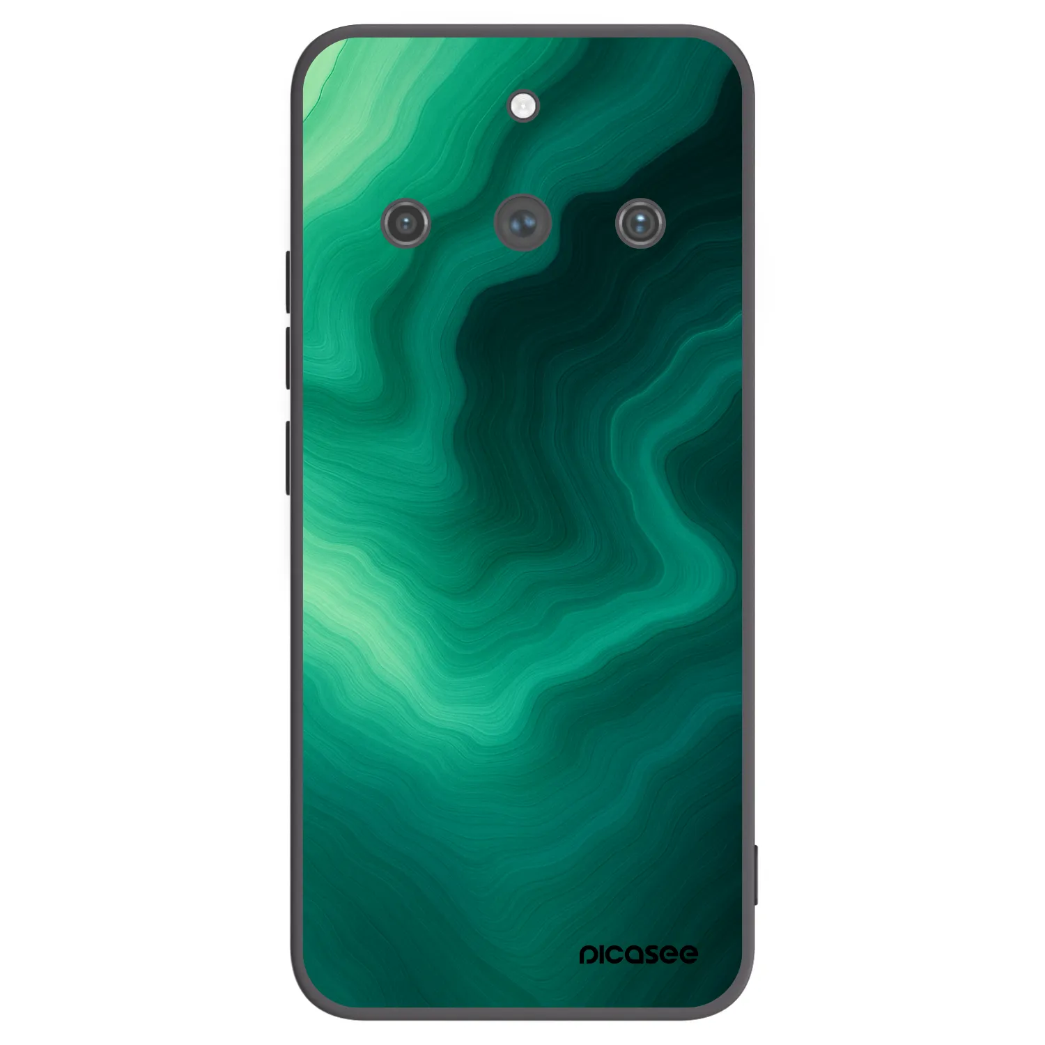Picasee husă neagră din silicon pentru Realme 11 Pro+ - Malachite