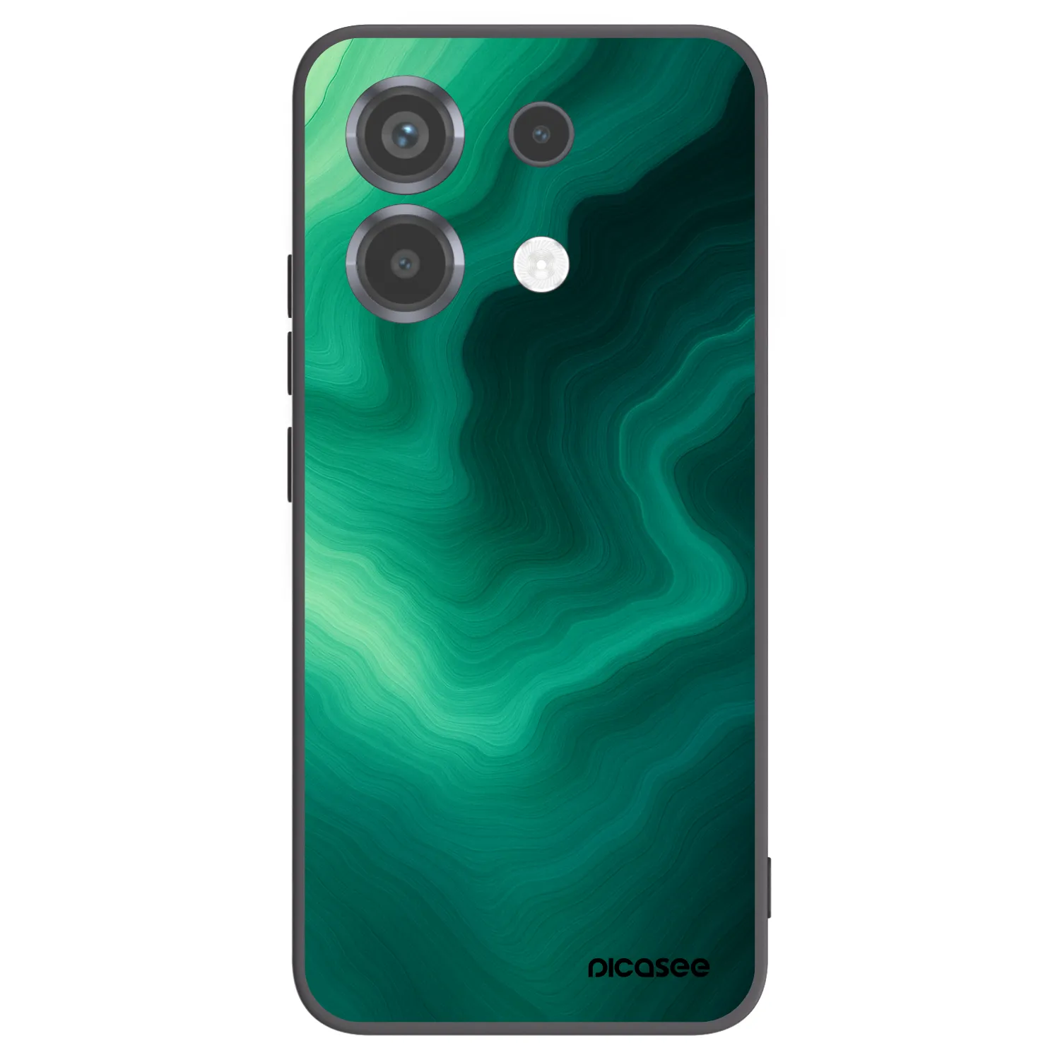 Picasee husă neagră din silicon pentru Xiaomi Poco X6 - Malachite
