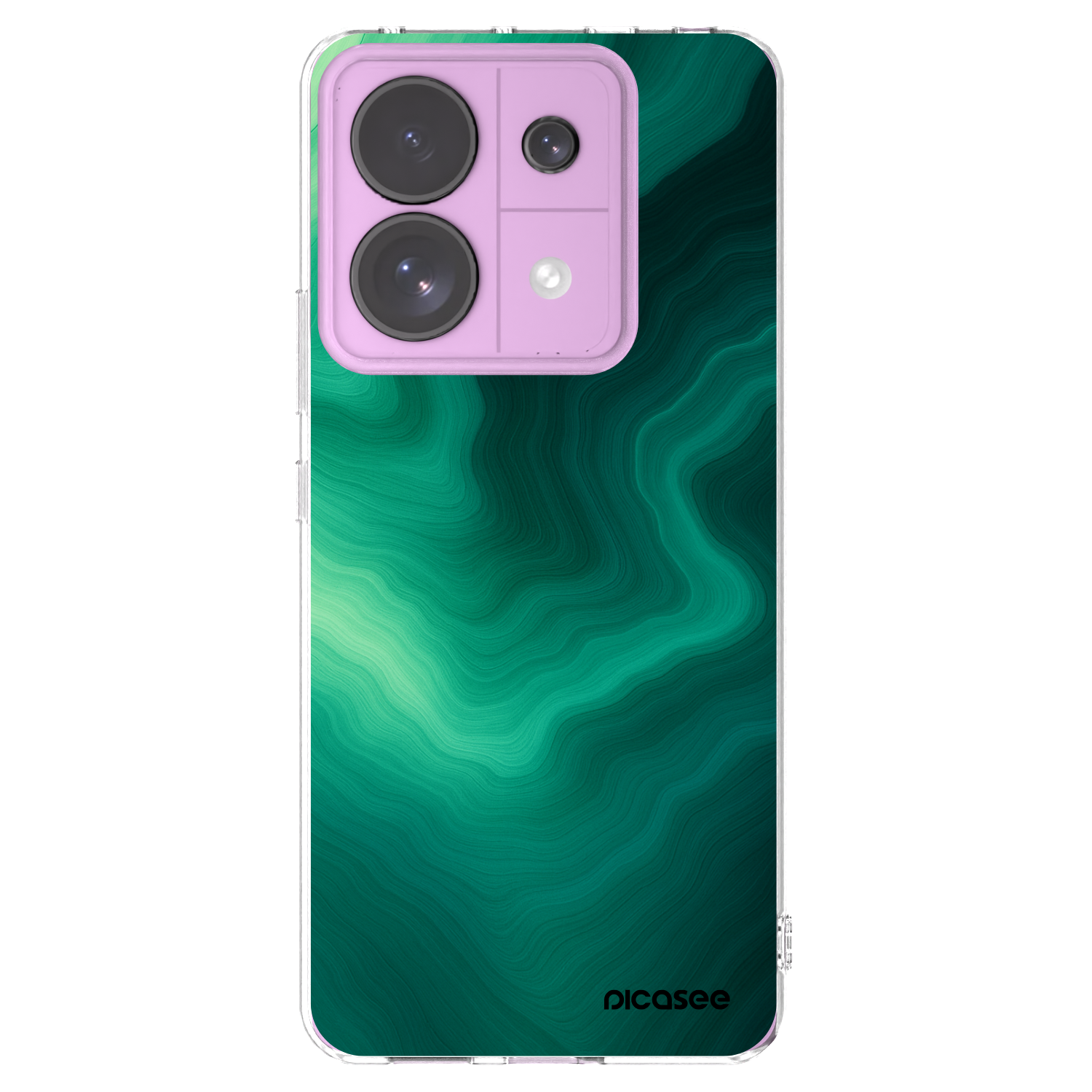 Picasee husă transparentă din silicon pentru Xiaomi Redmi Note 13 Pro 5G - Malachite