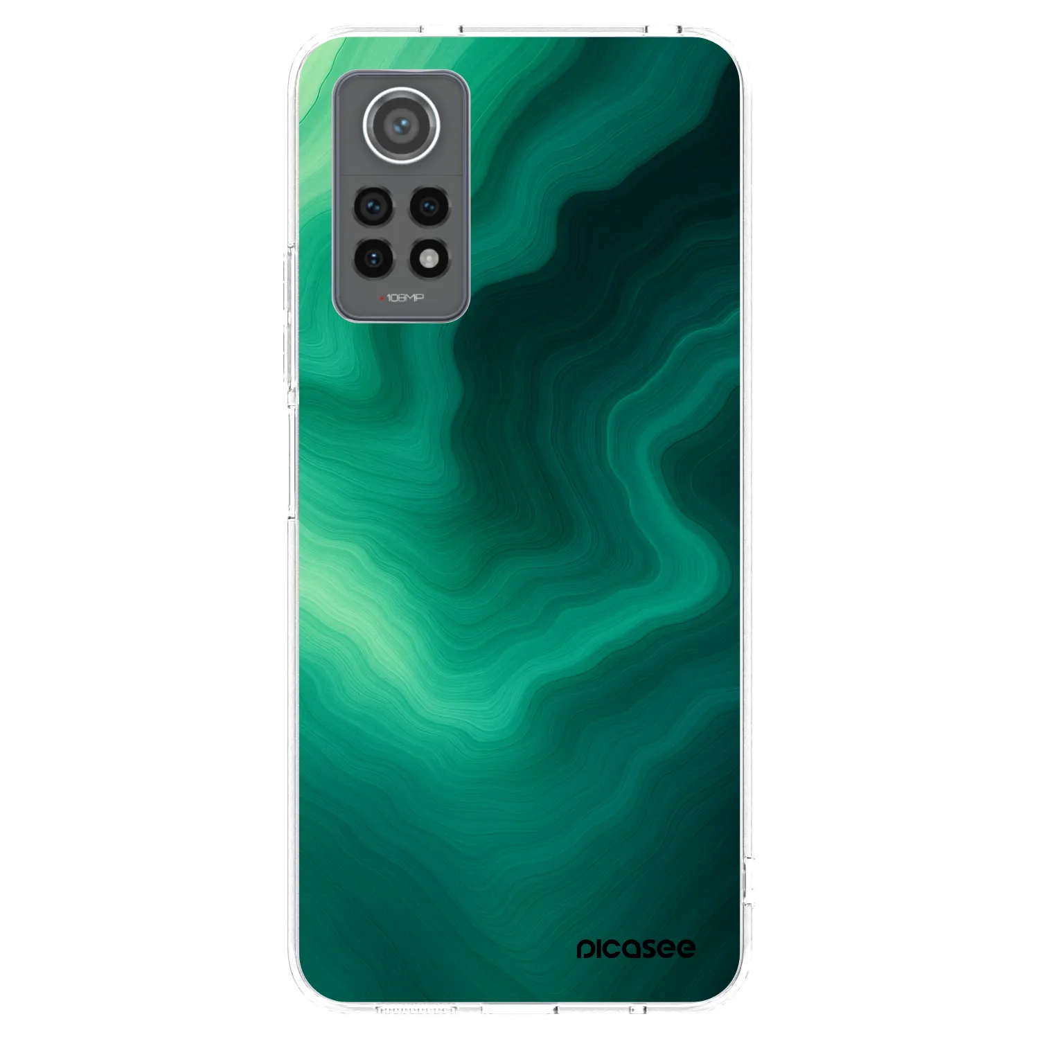 Picasee husă transparentă din silicon pentru Xiaomi Redmi Note 12 Pro 4G - Malachite