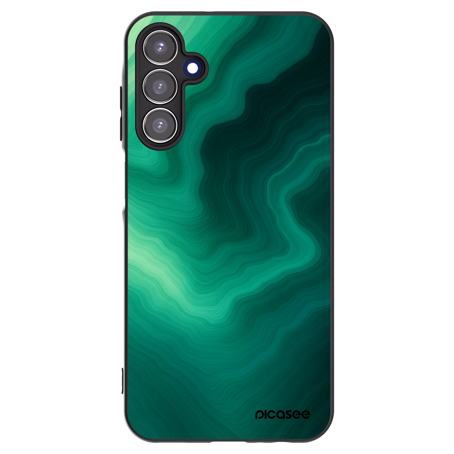 Picasee husă neagră din silicon pentru Samsung Galaxy A15 A156B 5G - Malachite
