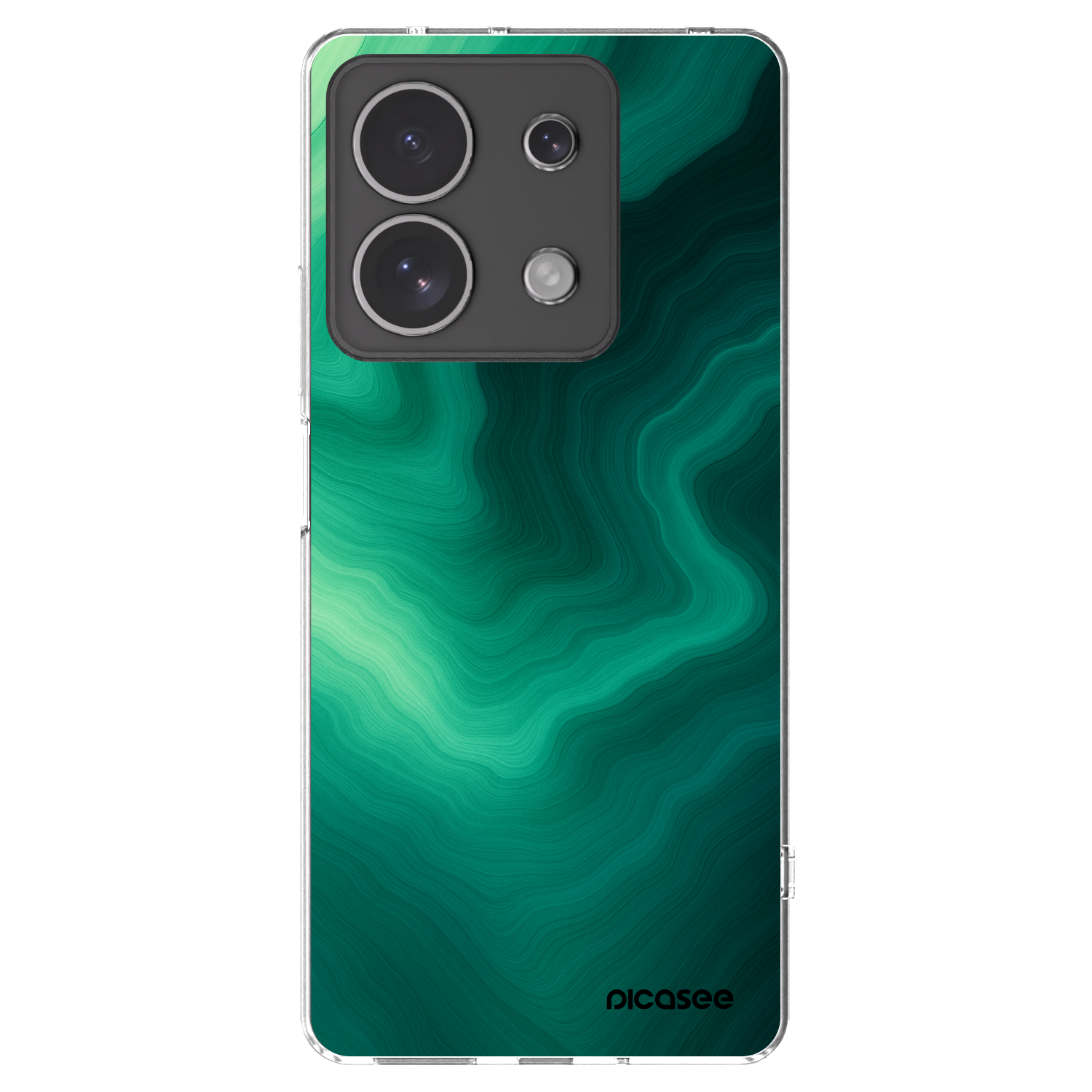 Picasee husă transparentă din silicon pentru Xiaomi Redmi Note 13 4G - Malachite